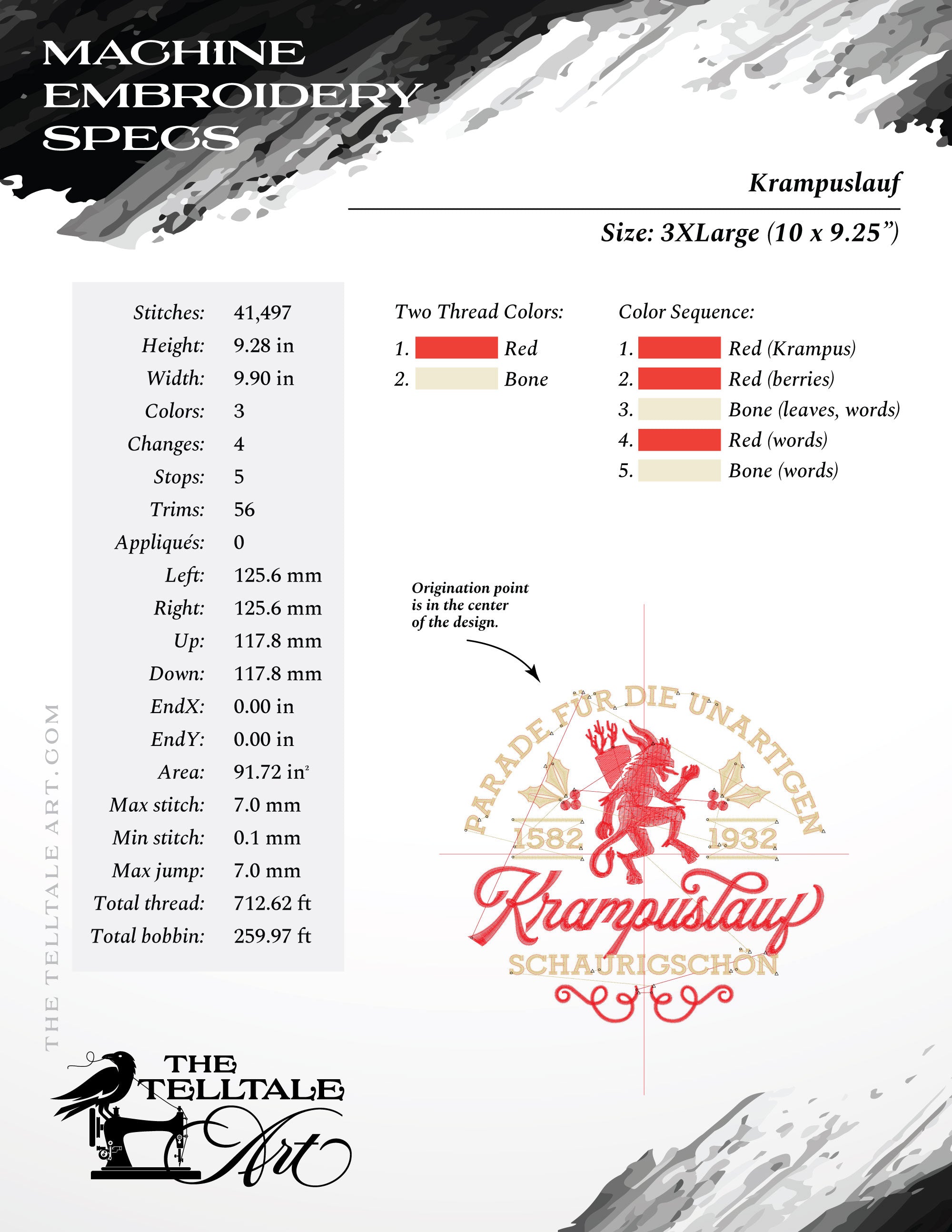 Krampuslauf – Seven Sizes 5 to 12 Inches – Vintage Alpine Parade