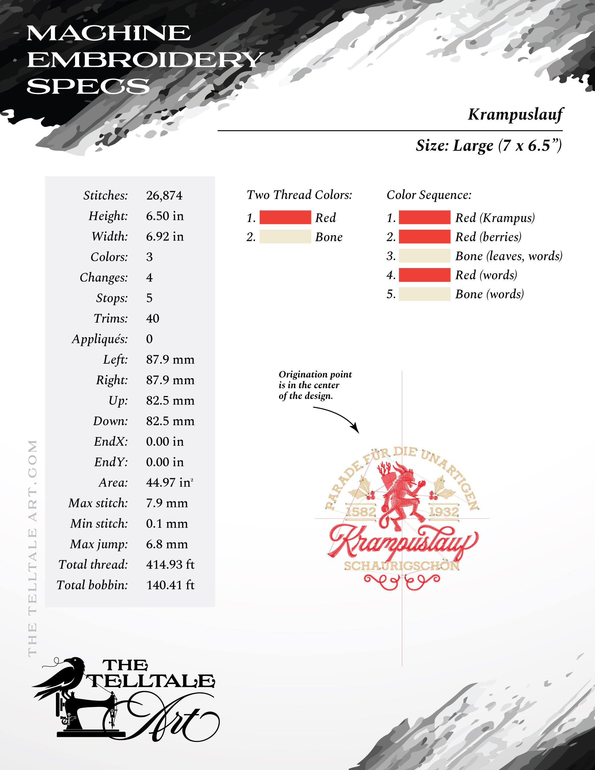 Krampuslauf – Seven Sizes 5 to 12 Inches – Vintage Alpine Parade