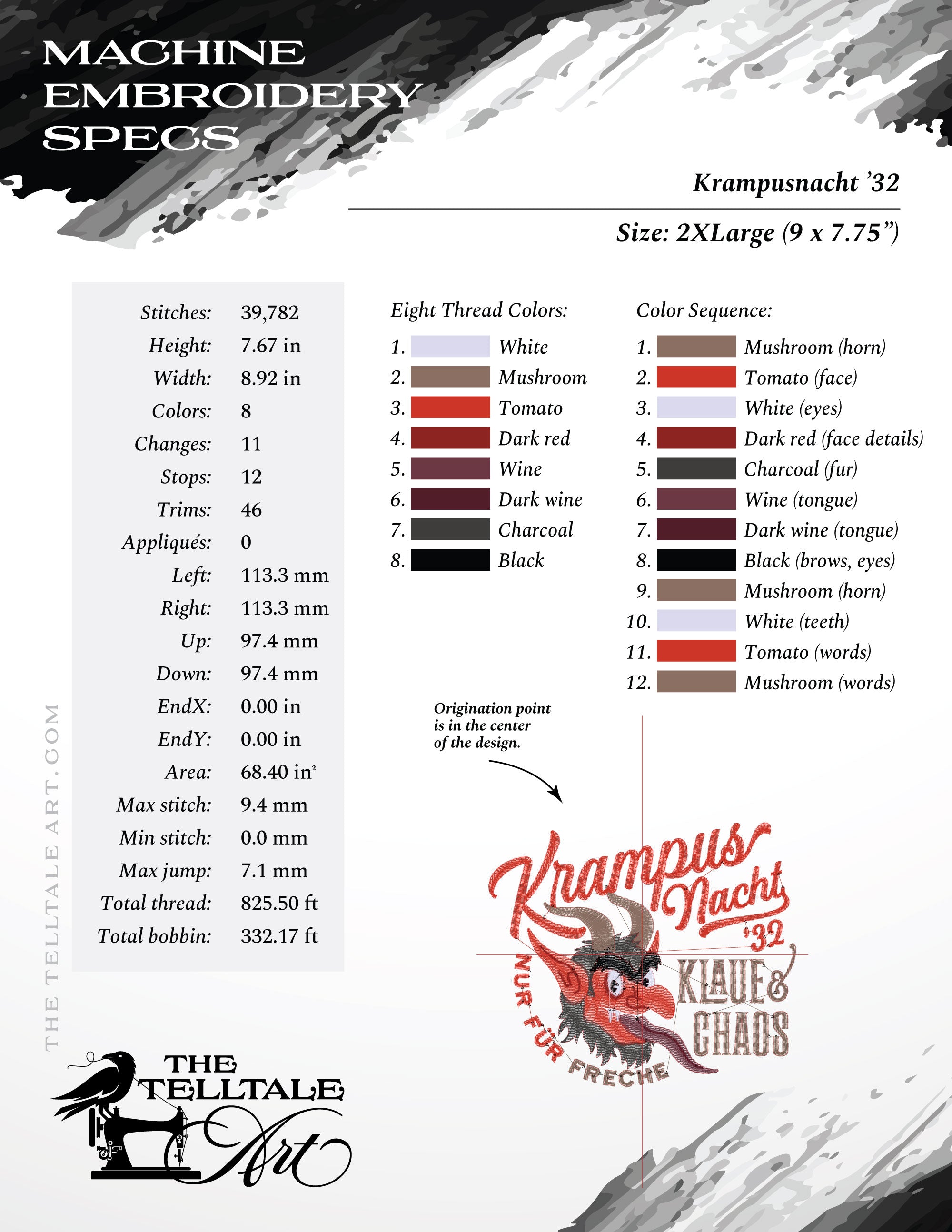 Krampusnacht ’32 – Five Sizes 5 to 9 Inches – Retro Krampus Design