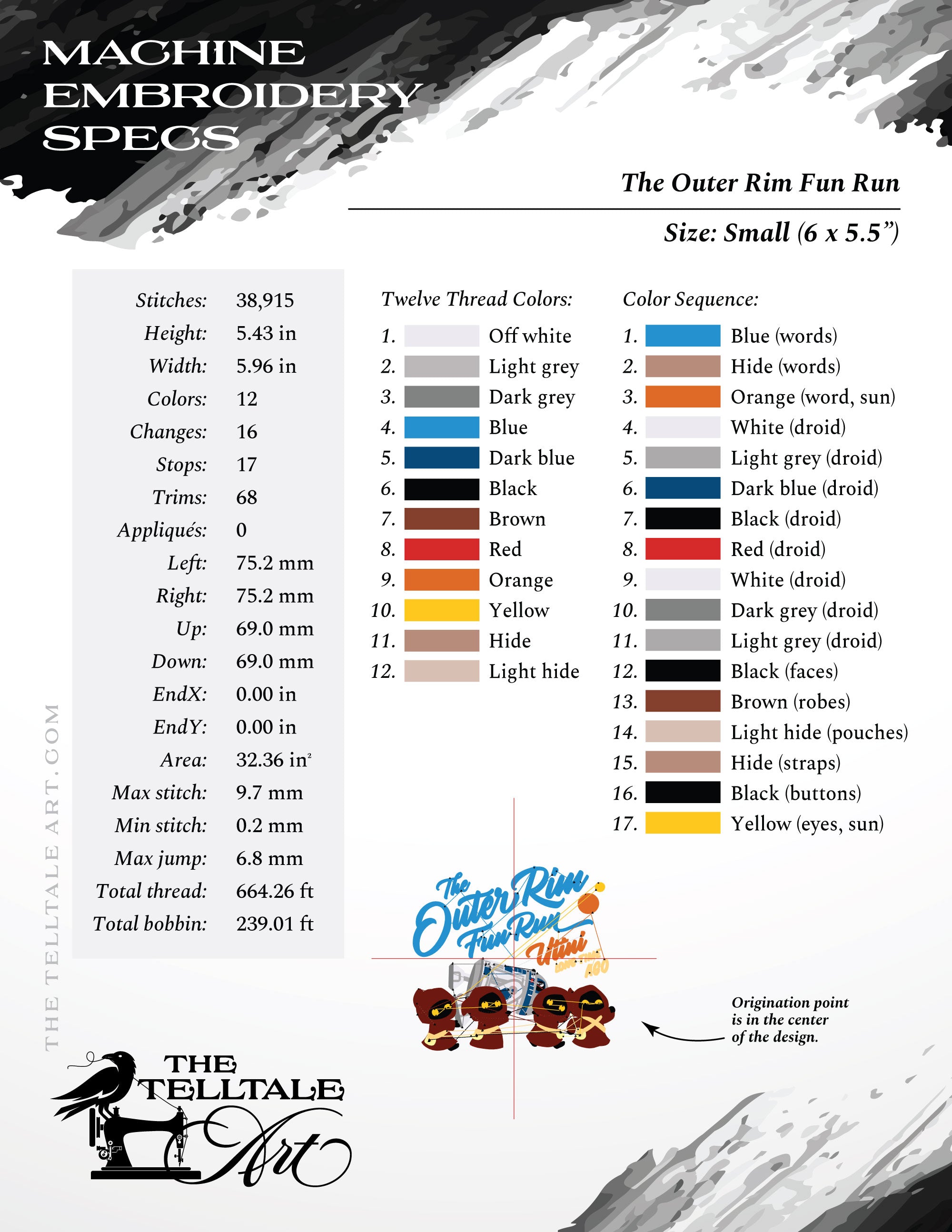Outer Rim Fun Run Design Set – 8 Sizes Between 6 and 14 Inches