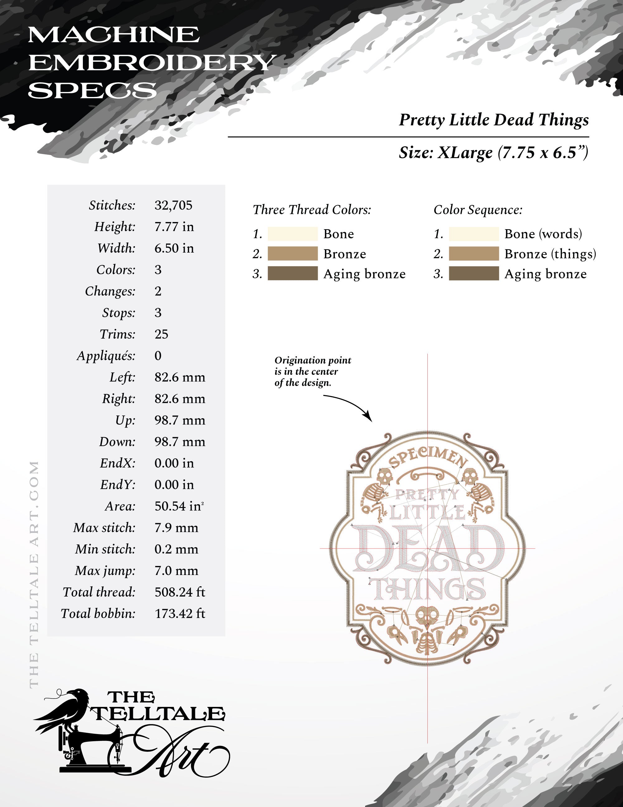 Pretty Little Dead Things – Vaudeville-Style Gothic Sign – Six Sizes 5 to 10 Inches