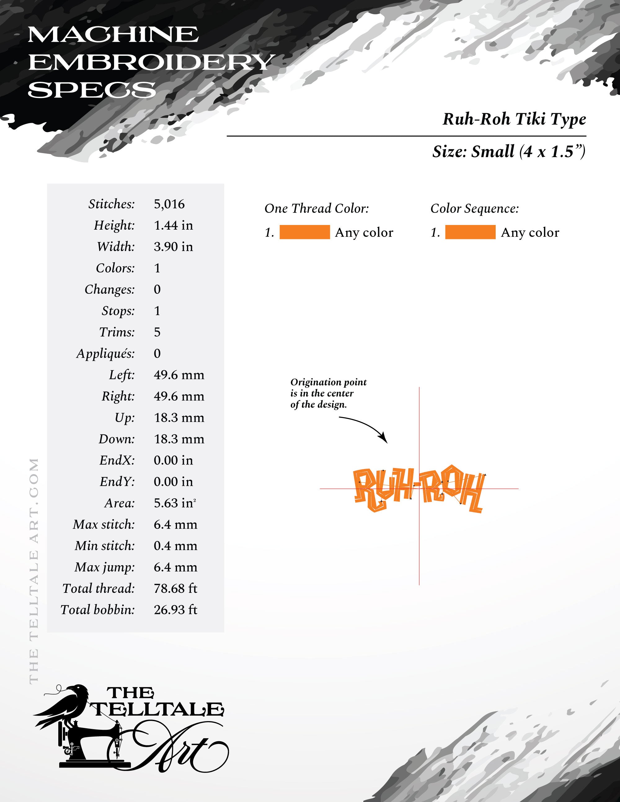 Ruh-Roh Tiki Design Set – Three Designs – Several Sizes 4 to 14 Inches