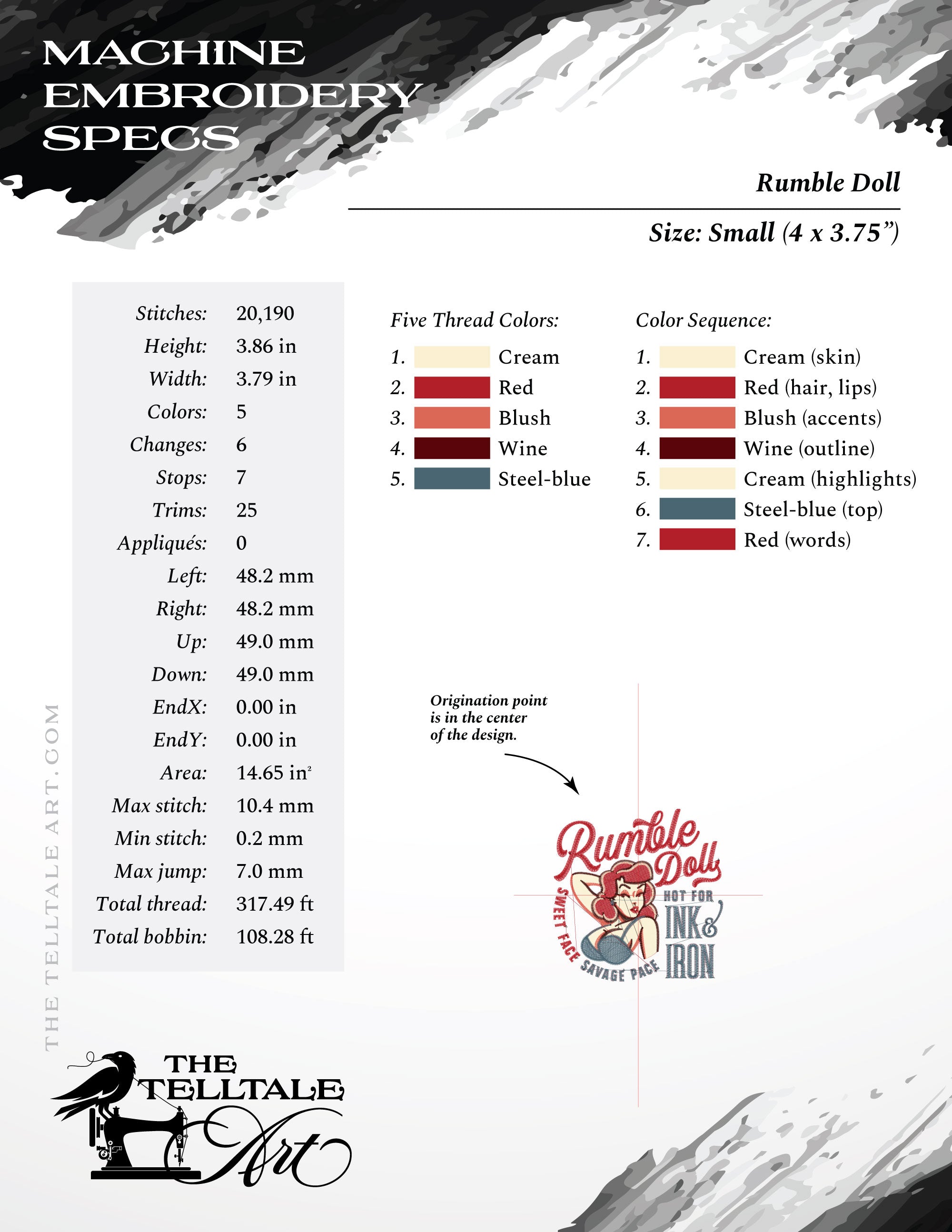Rumble Doll – Rockabilly Pinup – Ten Sizes 4 to 12 Inches, Plus Pinup Girl 2 to 6 Inches