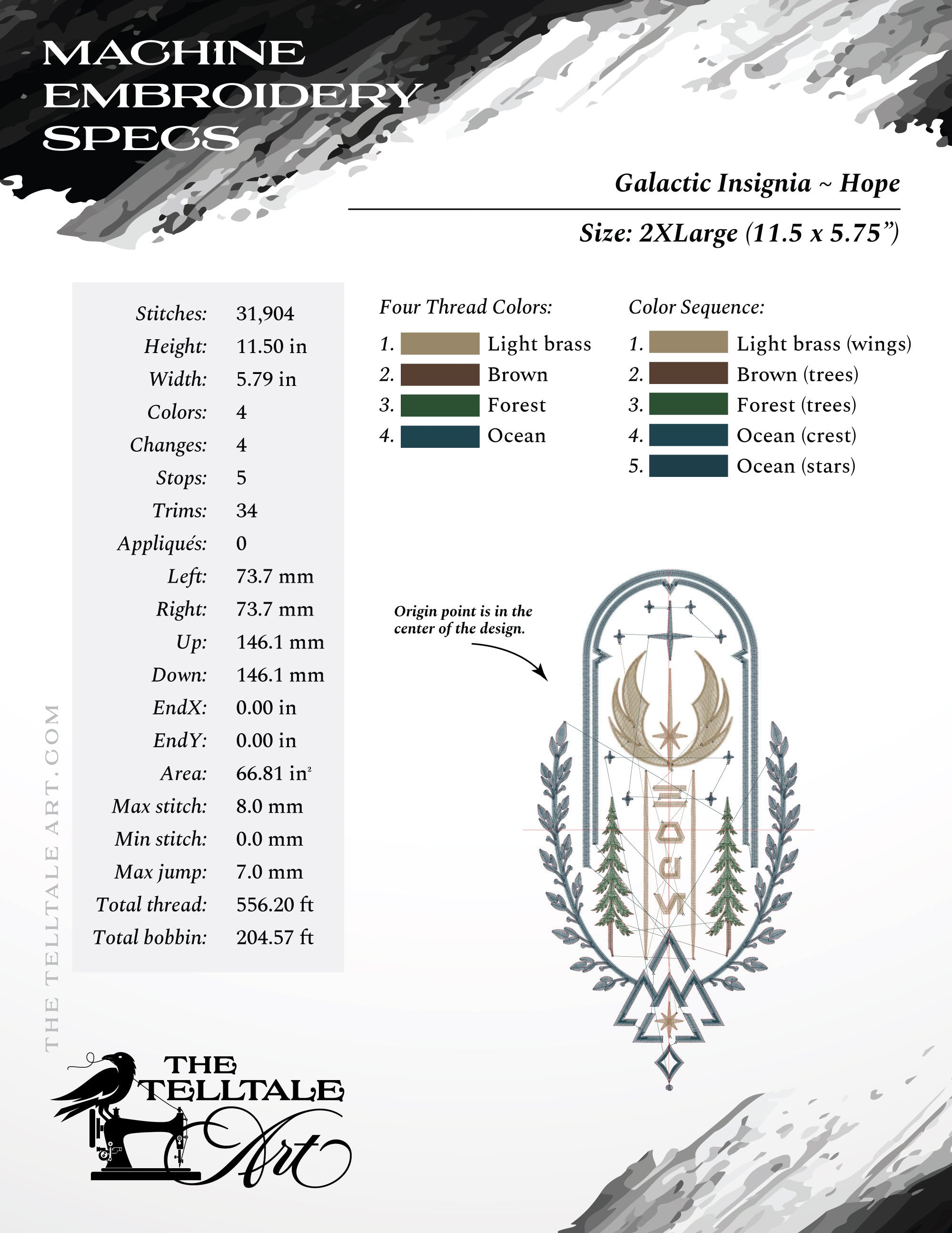 Galactic "Hope" Rebel Insignia – Fictional Crest – Seven Sizes 6 to 16 Inches Tall