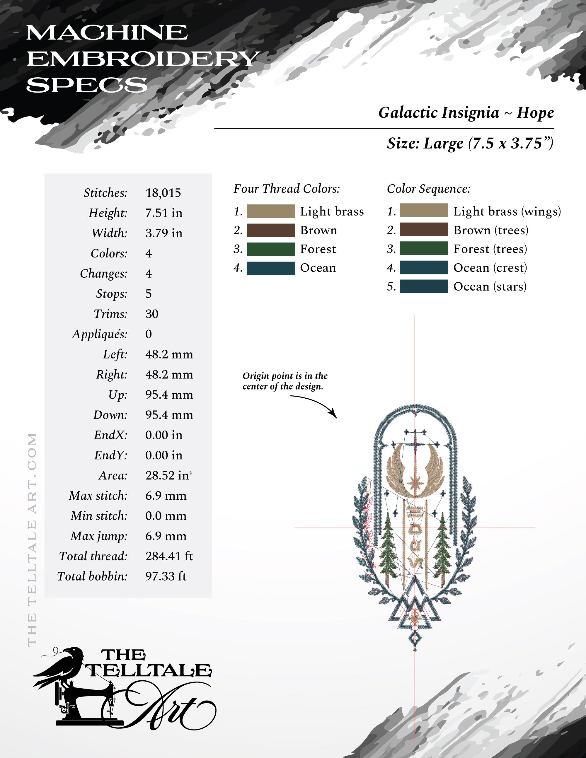 Galactic "Hope" Rebel Insignia – Fictional Crest – Seven Sizes 6 to 16 Inches Tall