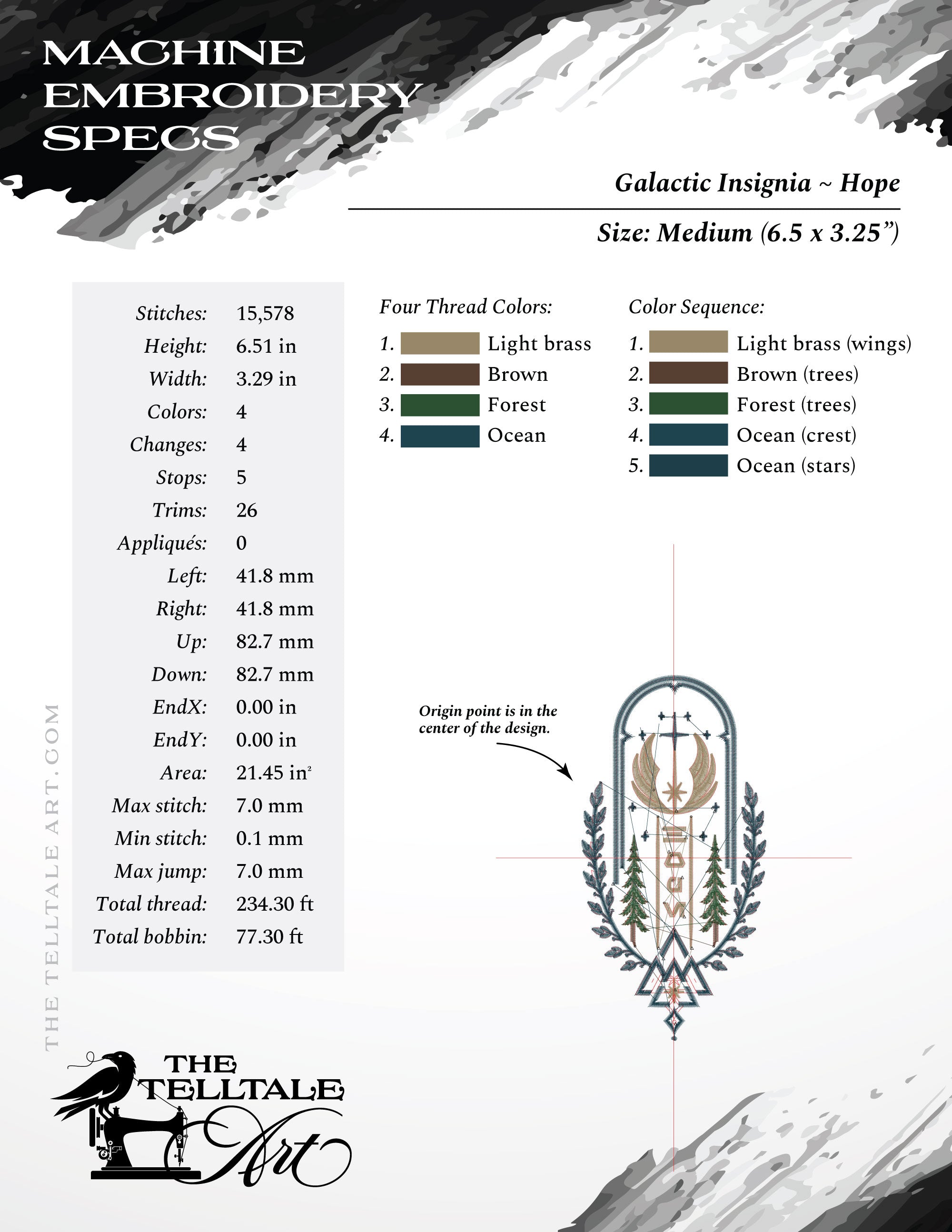 Galactic "Hope" Rebel Insignia – Fictional Crest – Seven Sizes 6 to 16 Inches Tall