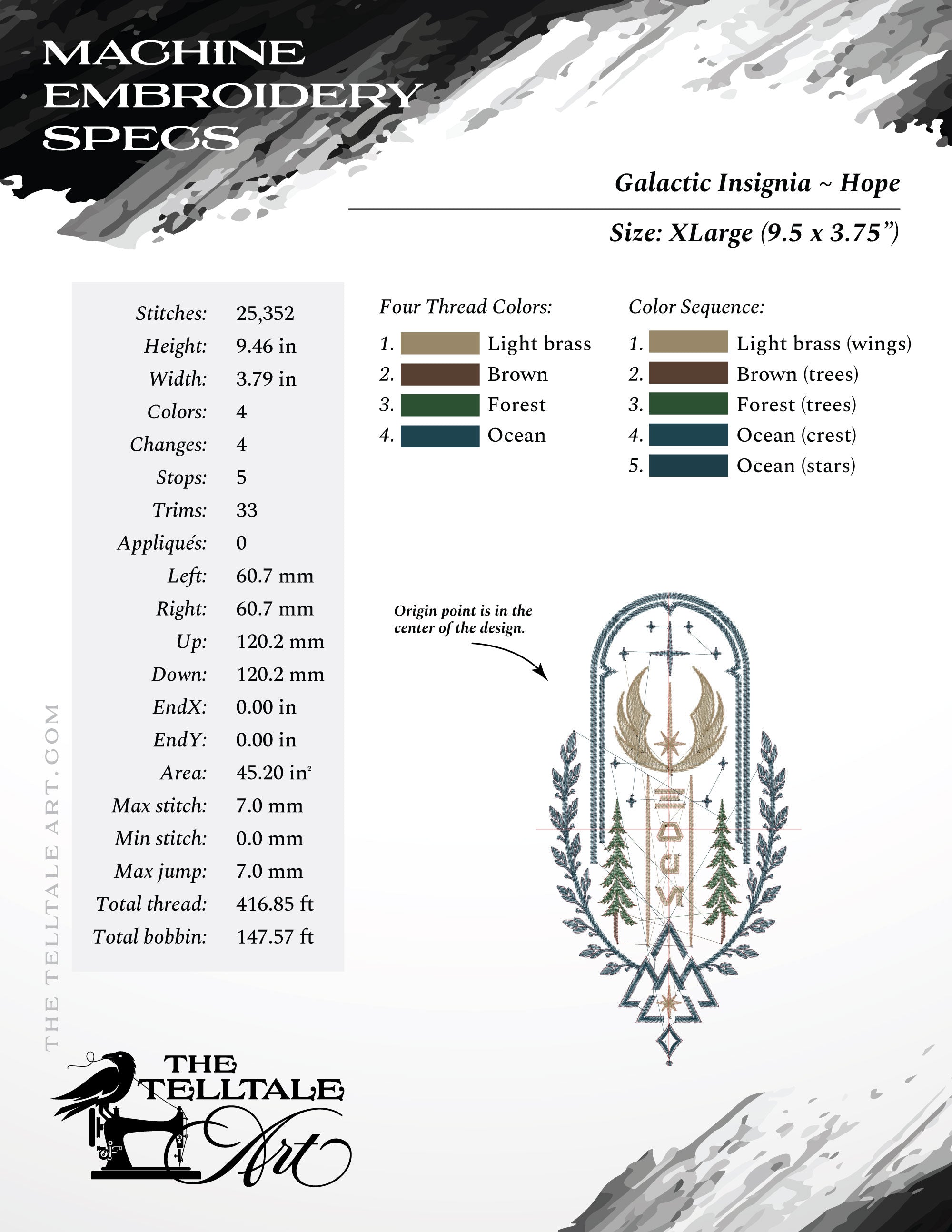 Galactic "Hope" Rebel Insignia – Fictional Crest – Seven Sizes 6 to 16 Inches Tall