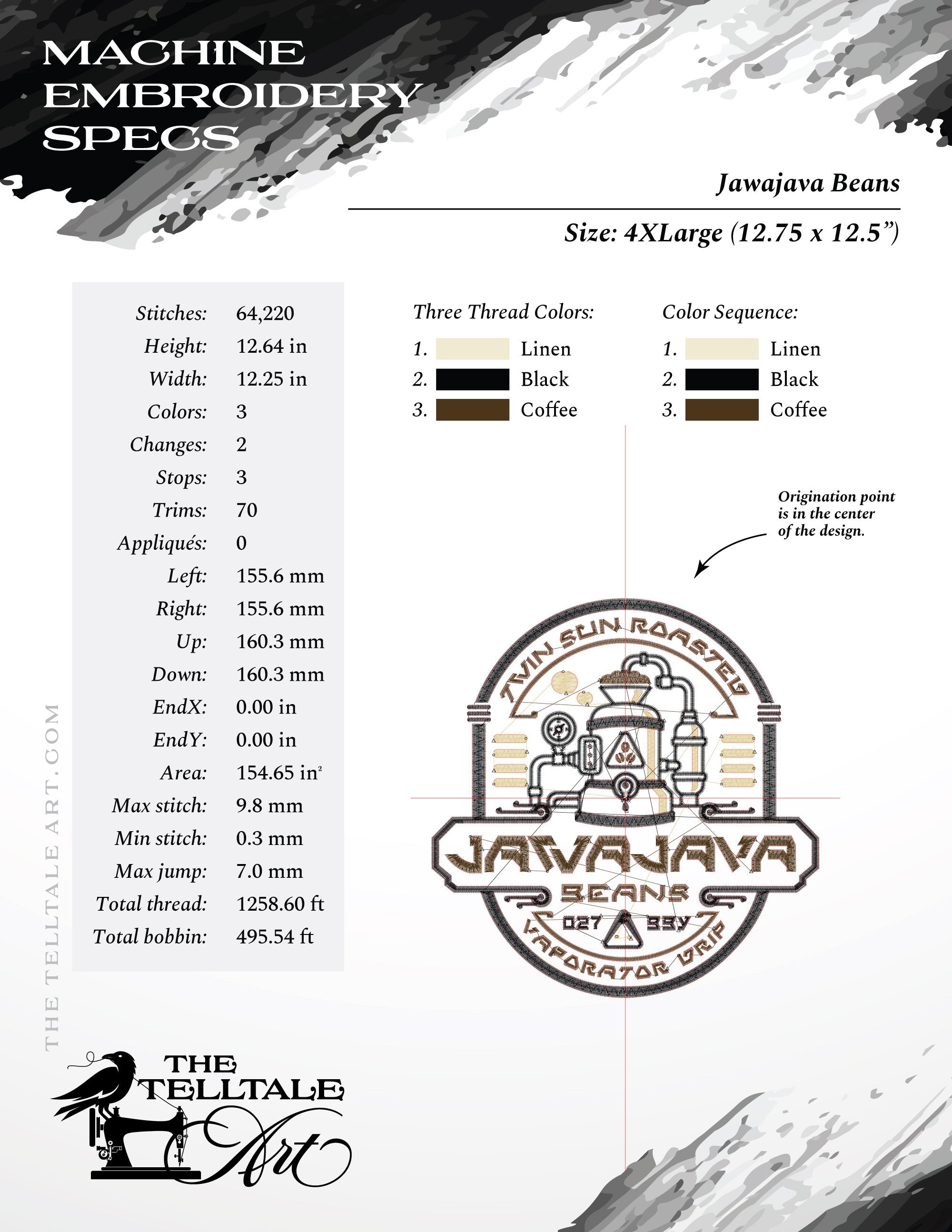 Jawa Java Beans – Galactic Coffee Roastery – Several Sizes 5 to 13 Inches Tall