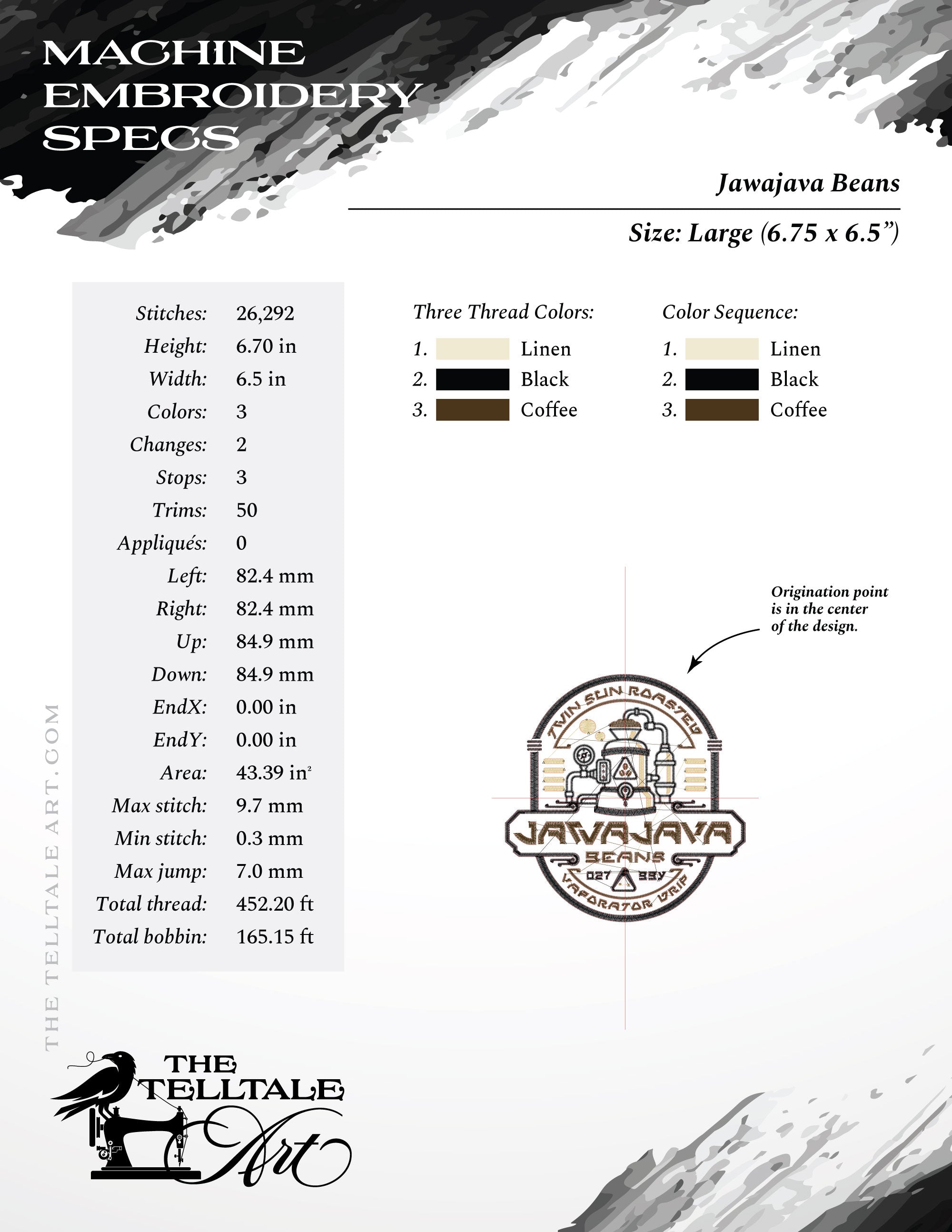 Jawa Java Beans – Galactic Coffee Roastery – Several Sizes 5 to 13 Inches Tall