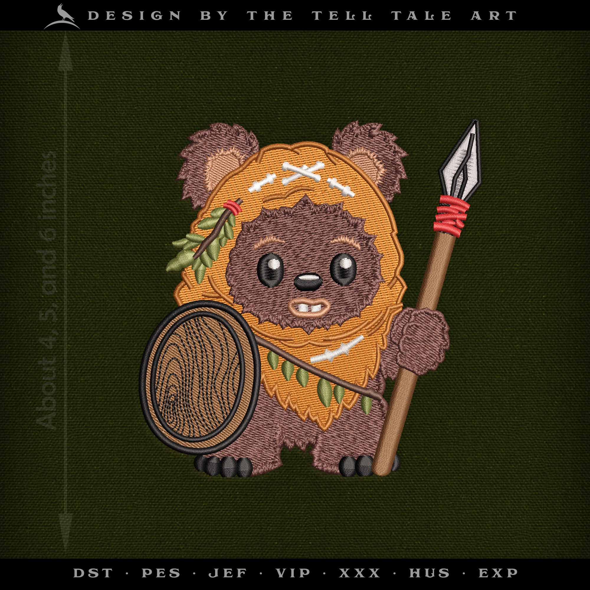 Wee Forest Warrior – Three Sizes 4 to 6 Inches – Cute Space Fantasy
