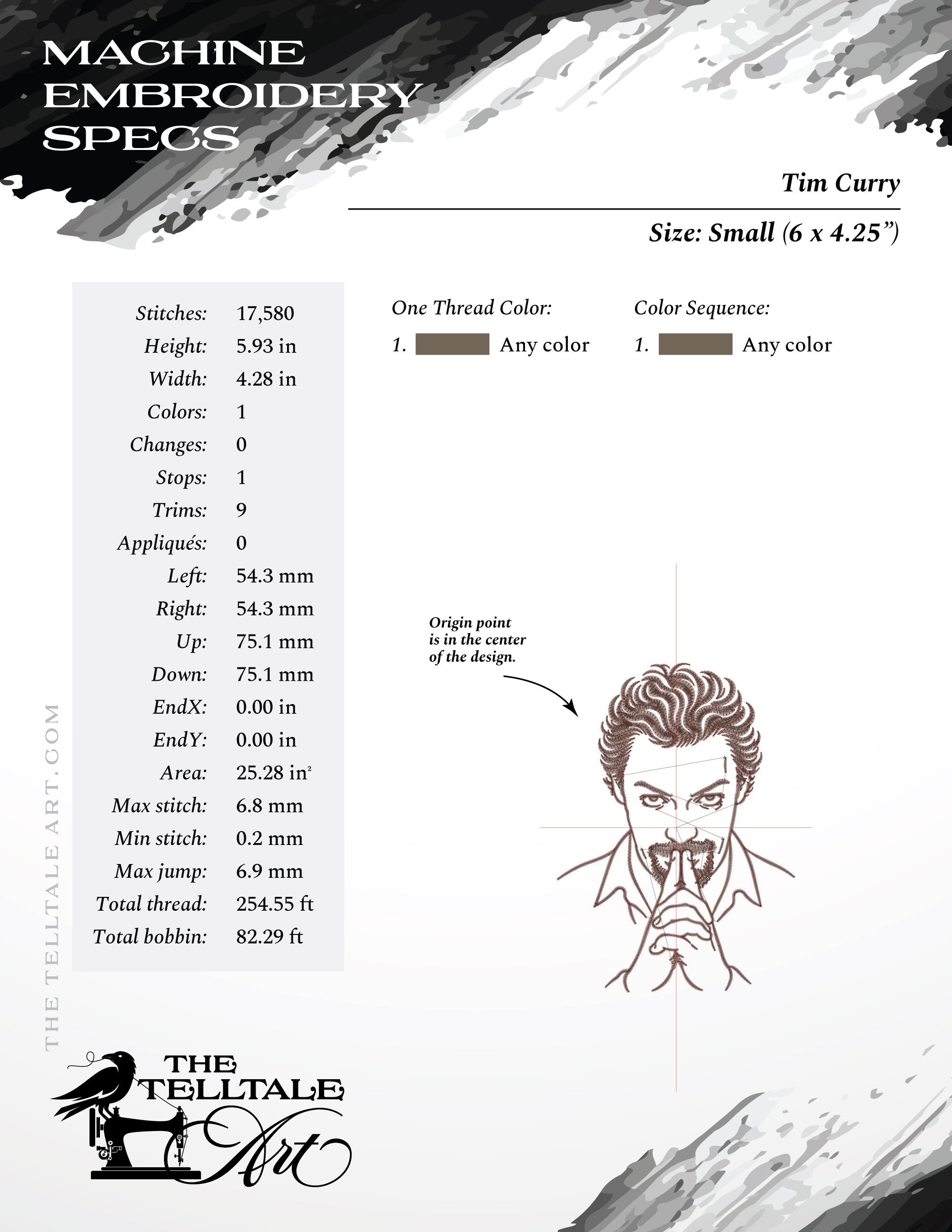 Tim Curry – Five Sizes 6 to 11 Inches – Portrait Tribute
