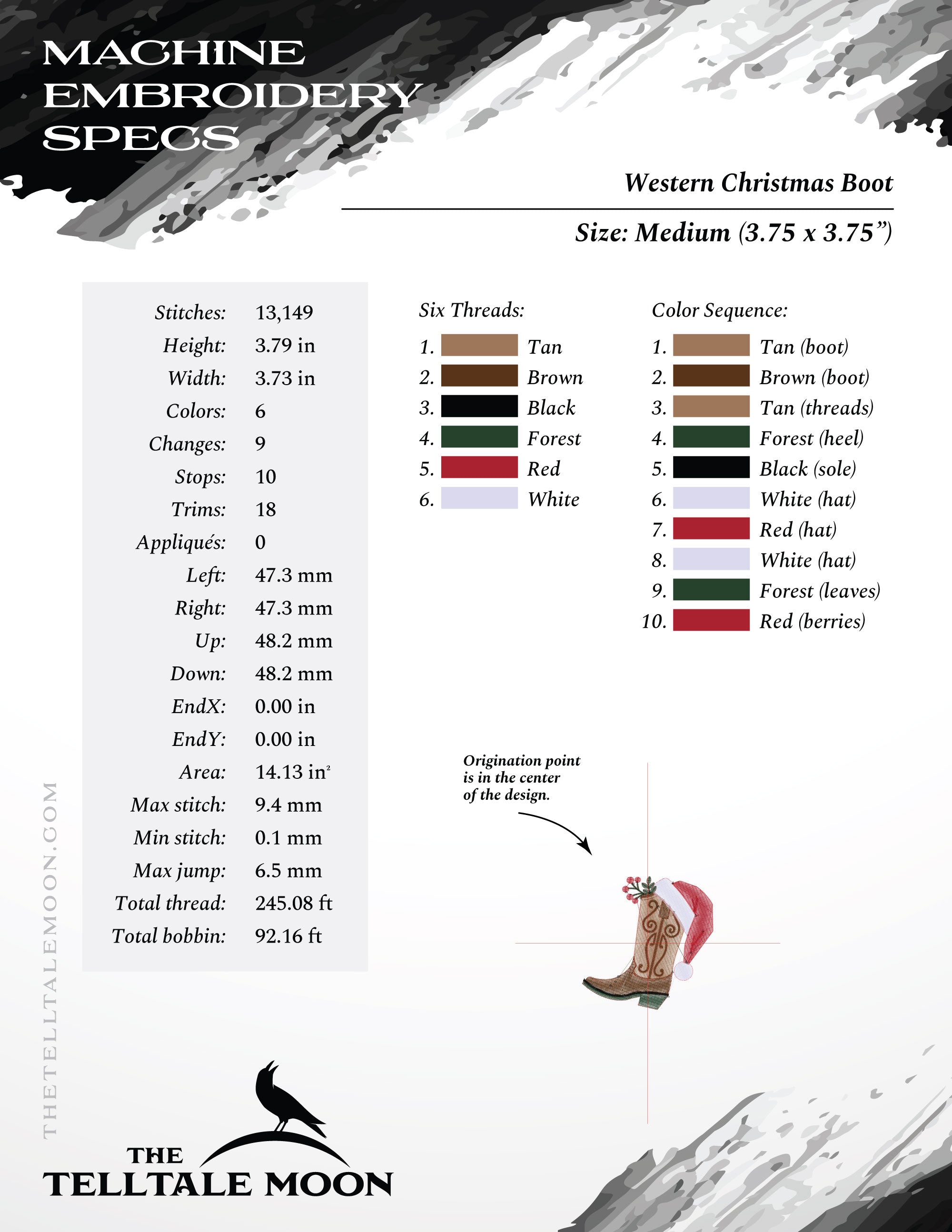 These Boots Were Made for Caroling – Five Sizes 6 to 10 Inches – Western Christmas