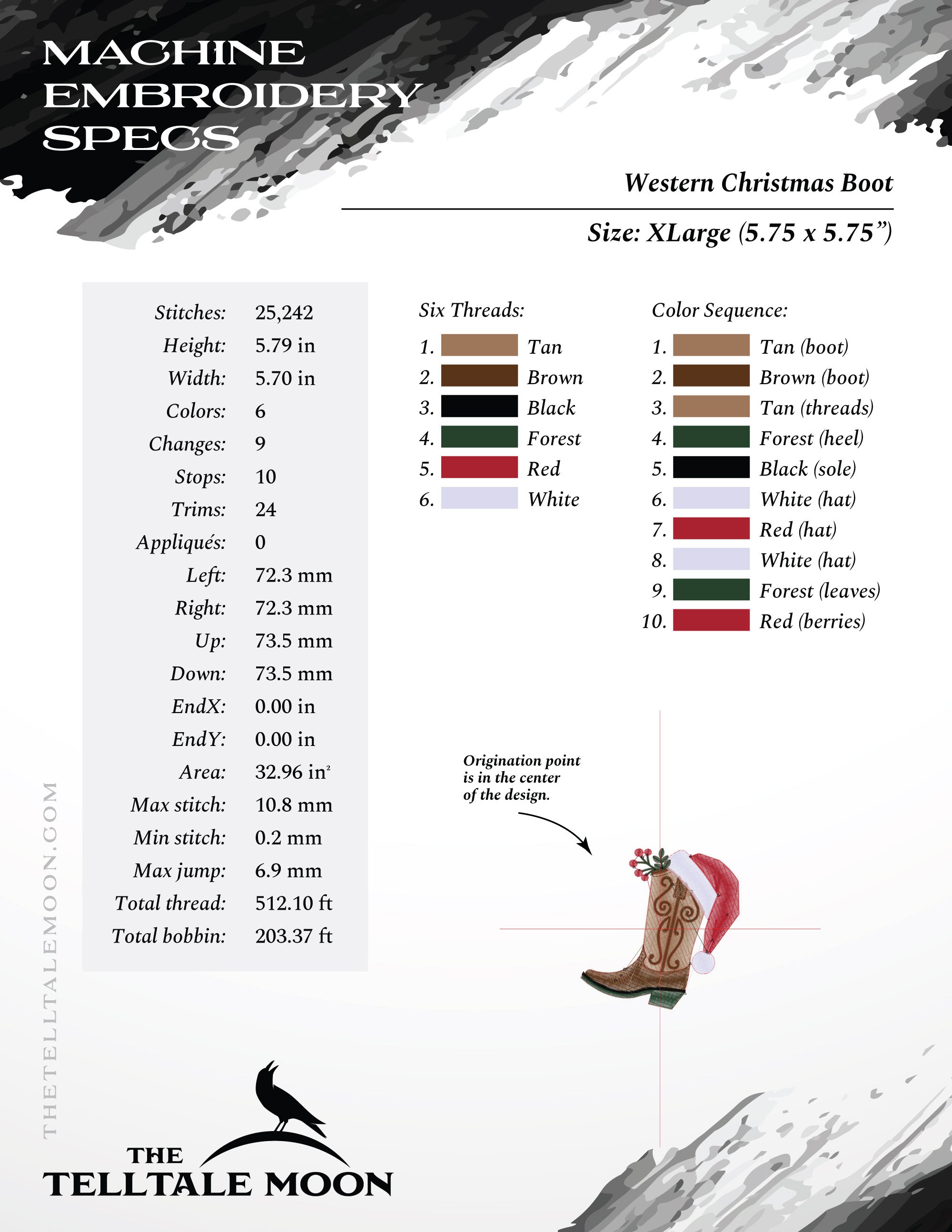 These Boots Were Made for Caroling – Five Sizes 6 to 10 Inches – Western Christmas
