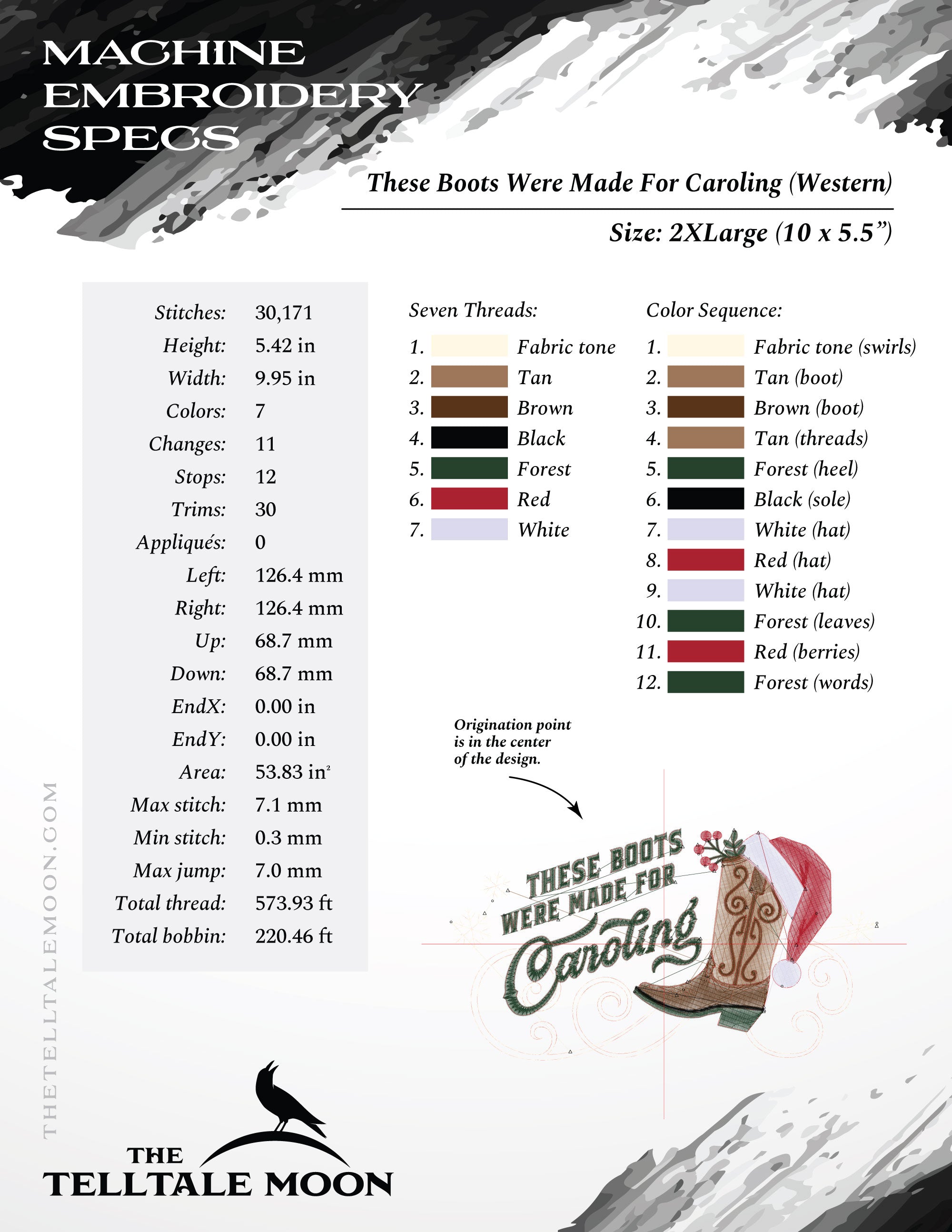 These Boots Were Made for Caroling – Five Sizes 6 to 10 Inches – Western Christmas