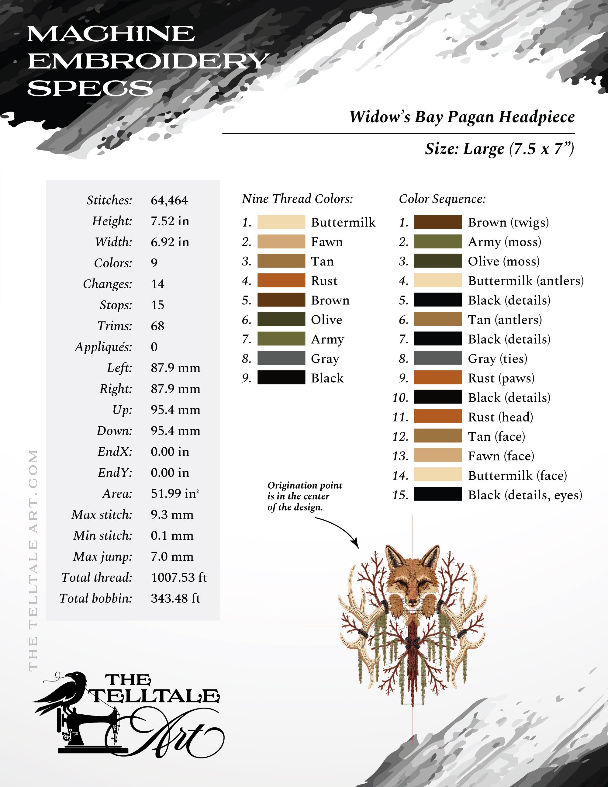 Forest Witch – Woodland Pagan Crown – Six Sizes 6 to 12 Inches Tall