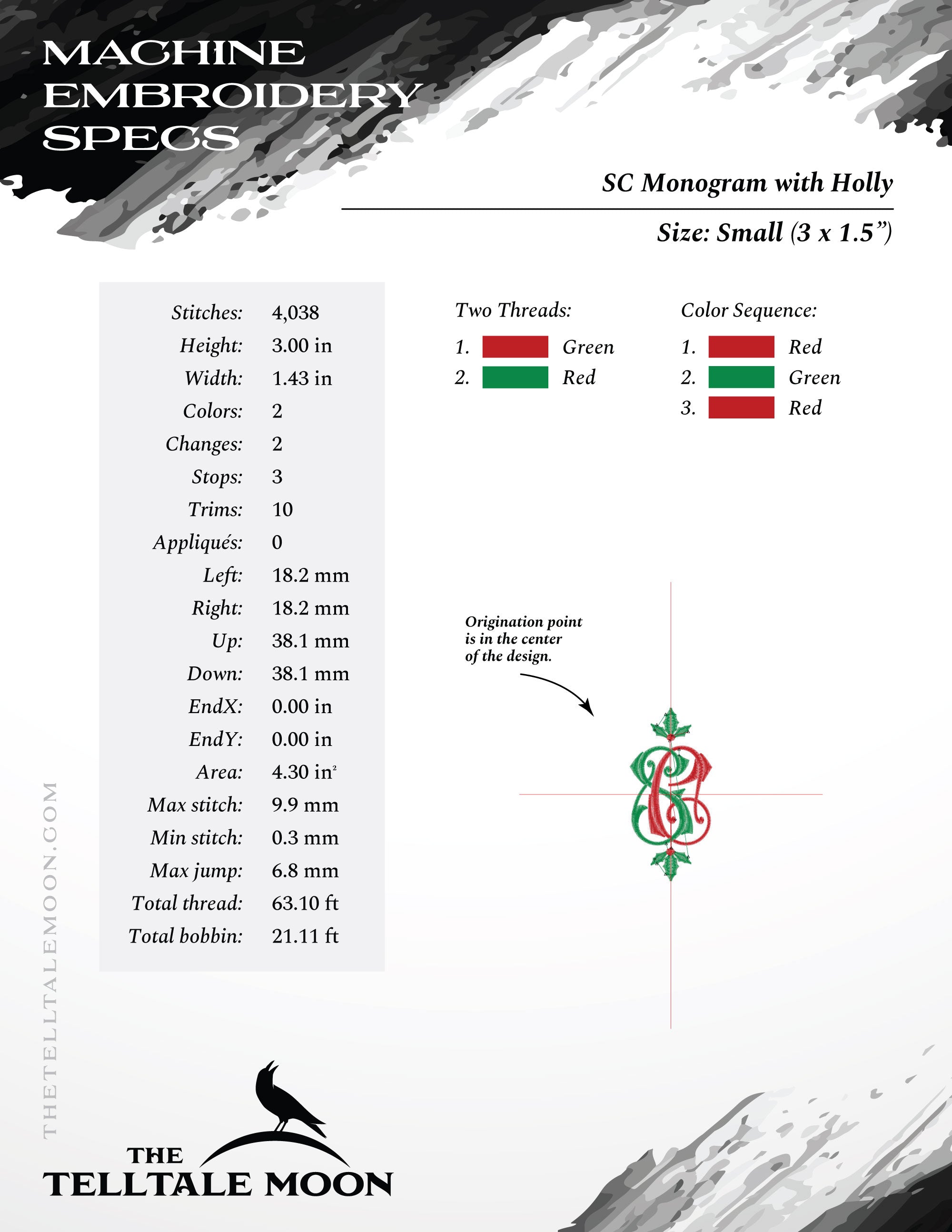 Santa Claus – Père Noël Monogram SET – Four Sizes 6.5 to 9 Inches + Several Bonus Motifs