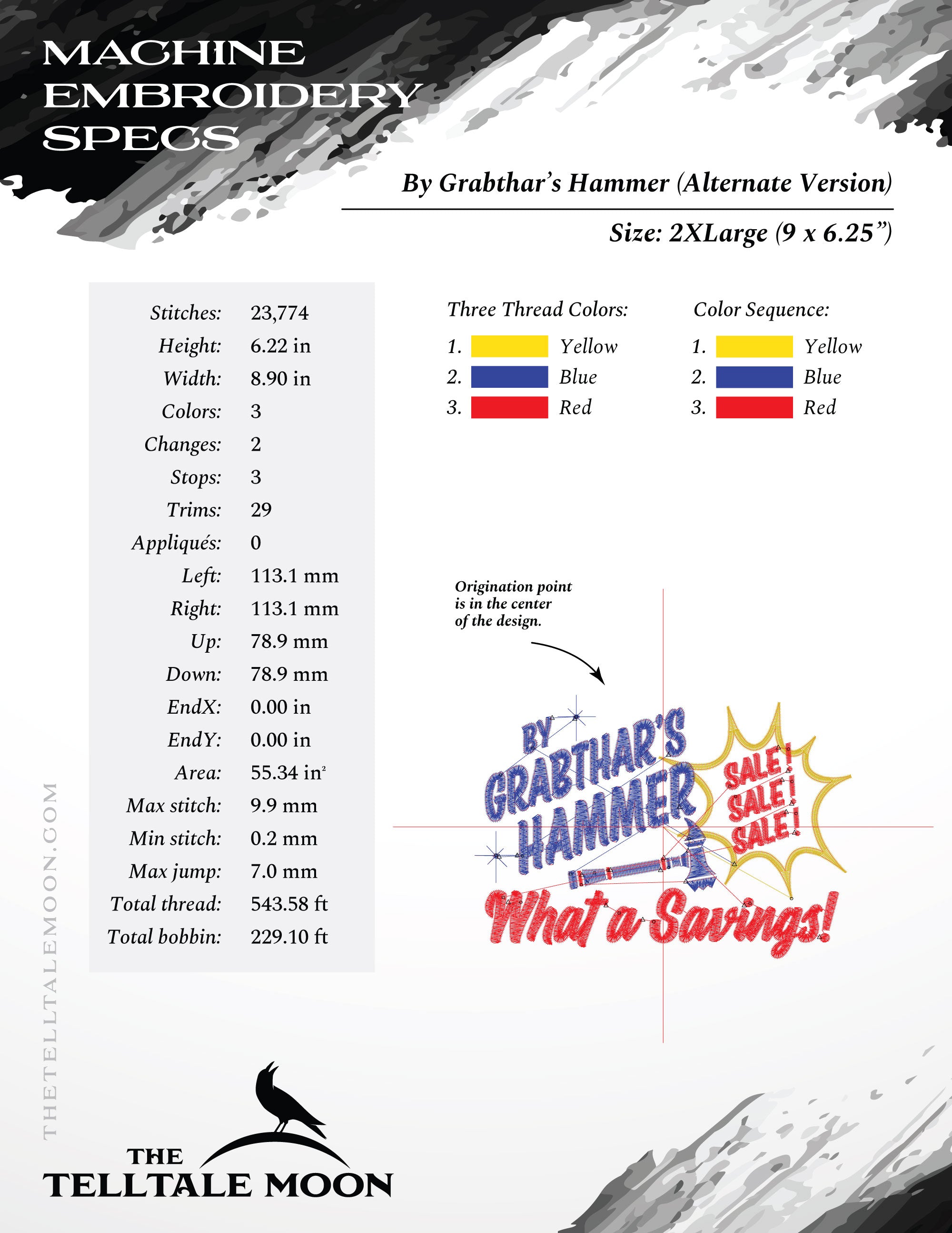 Embroidery: "What a Savings!" Space Humor - Fits 4x4 and Larger Hoops