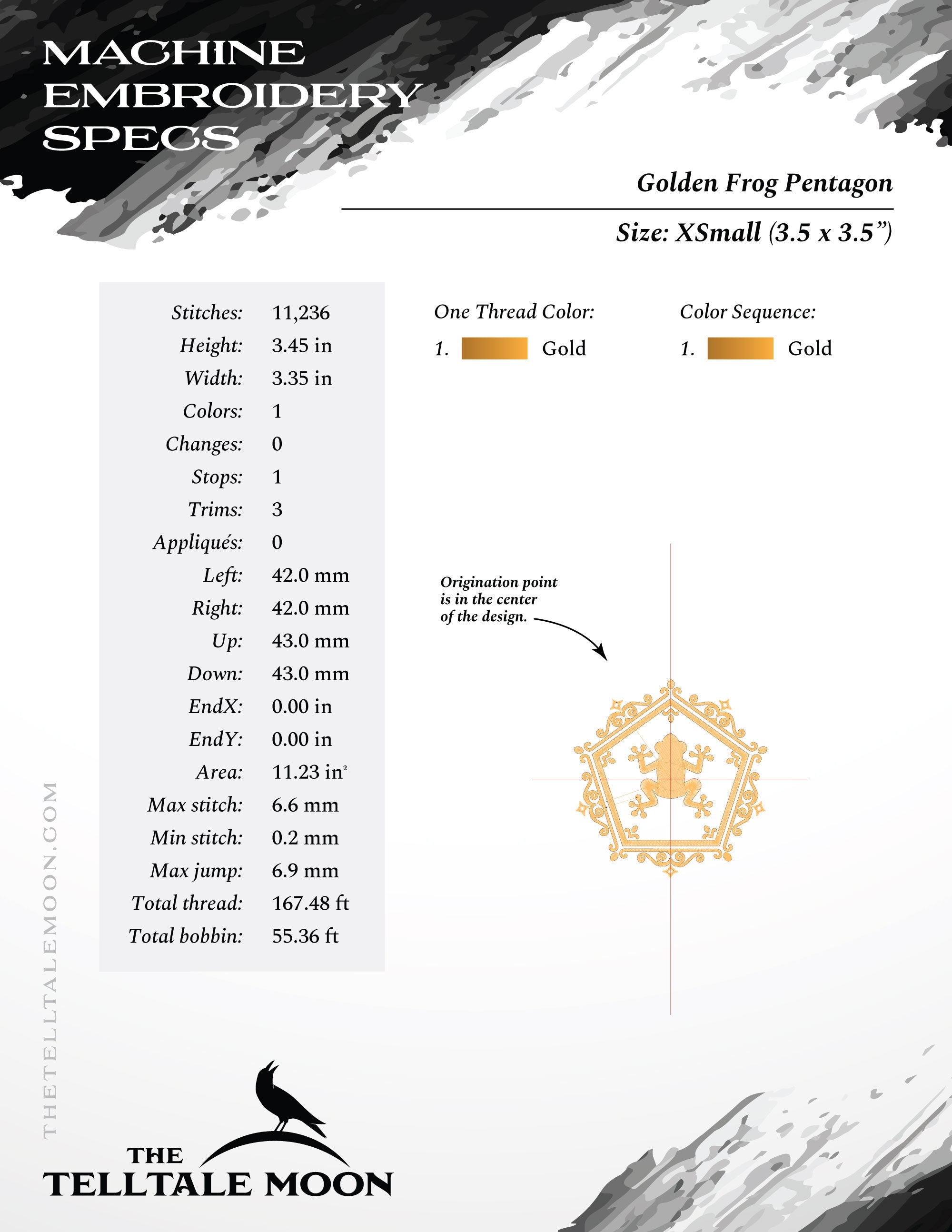 Embroidery Files: Magical Candy Frog Theme - Four sizes between 3.5 and 6 Inches Square