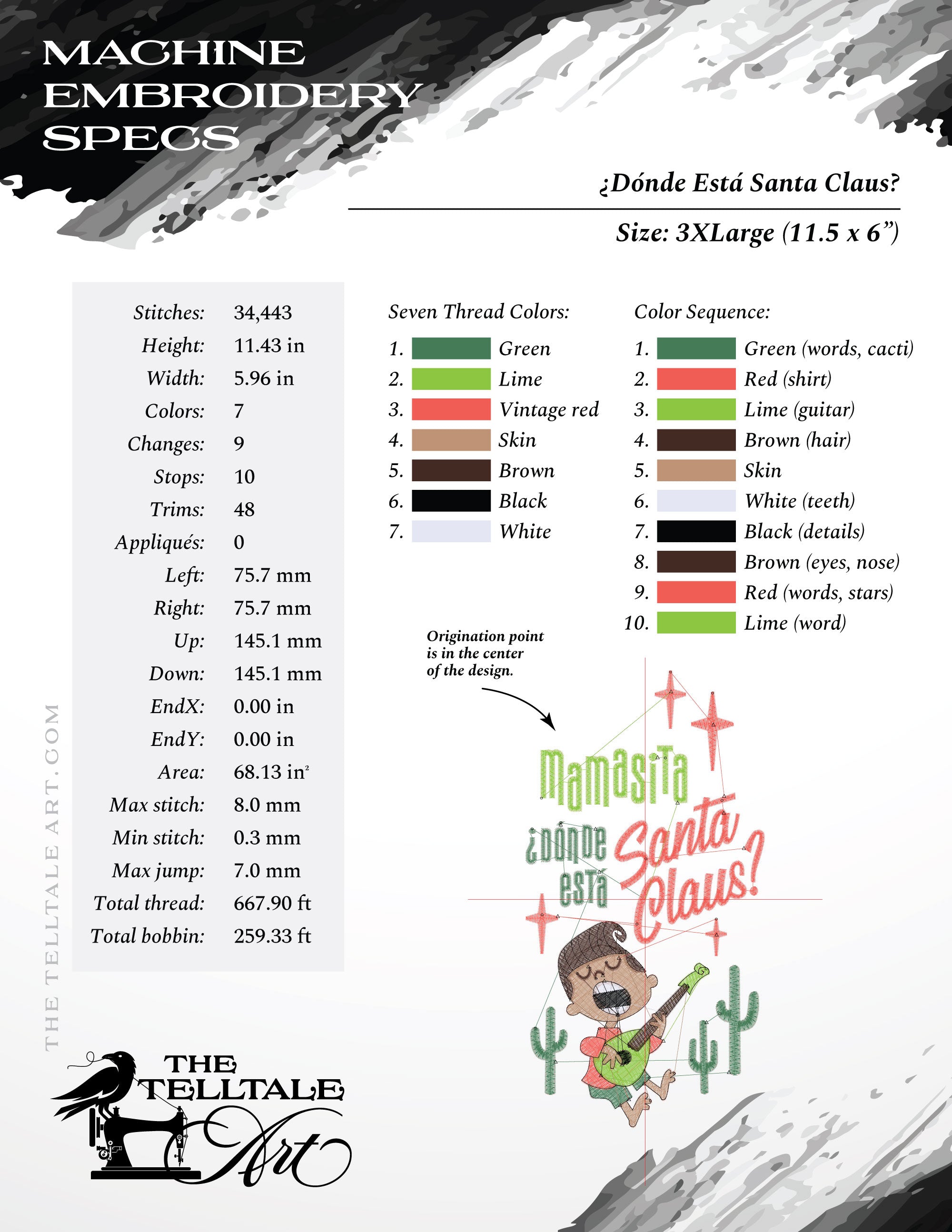 Mamasita, ¿Dónde Está Santa Claus? – Six Sizes 6 to 10 Inches + Parts Set – Midcentury Christmas