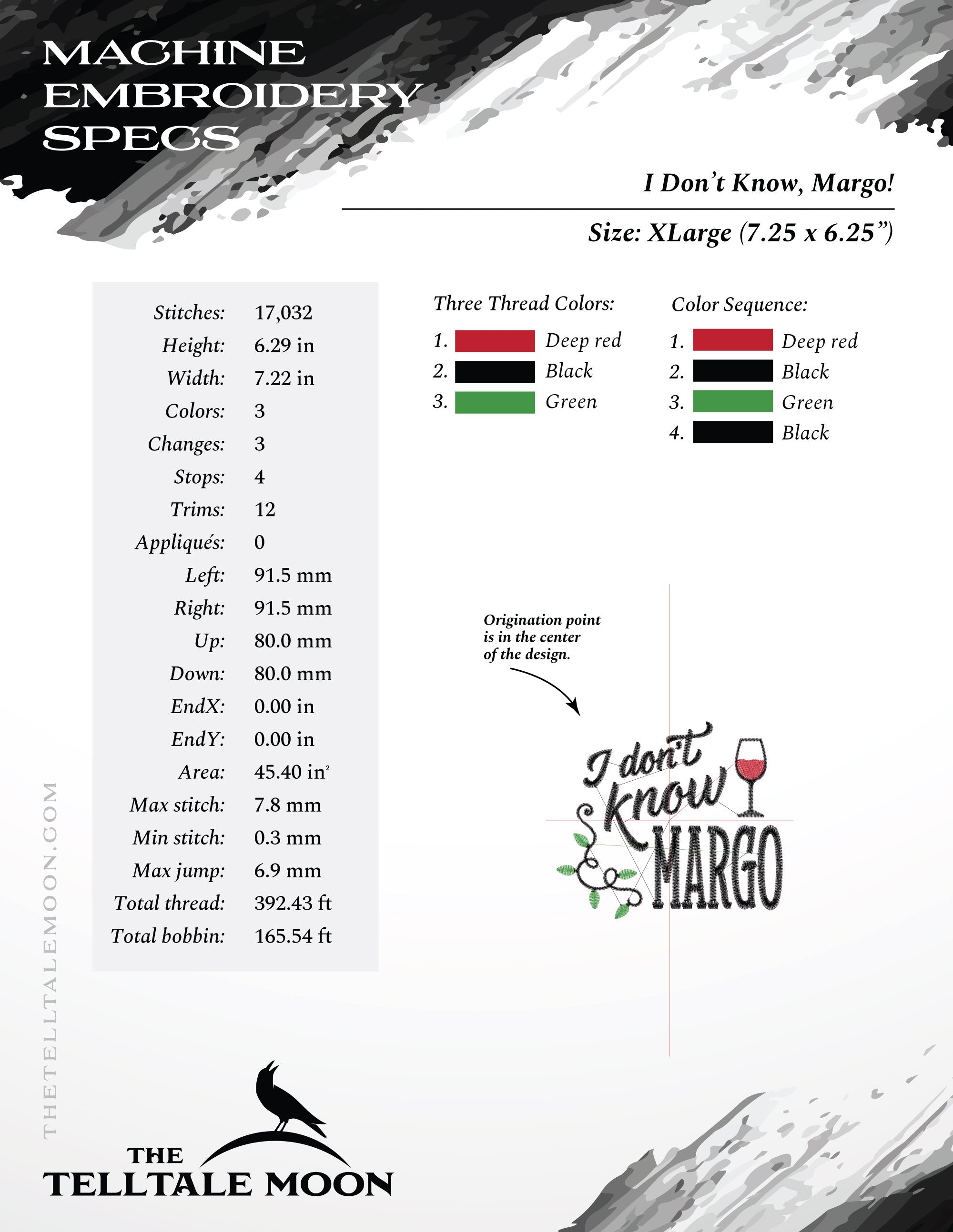 Embroidery: Set of Two Christmas Quotes by "Todd & Margo" - Four Sizes Each