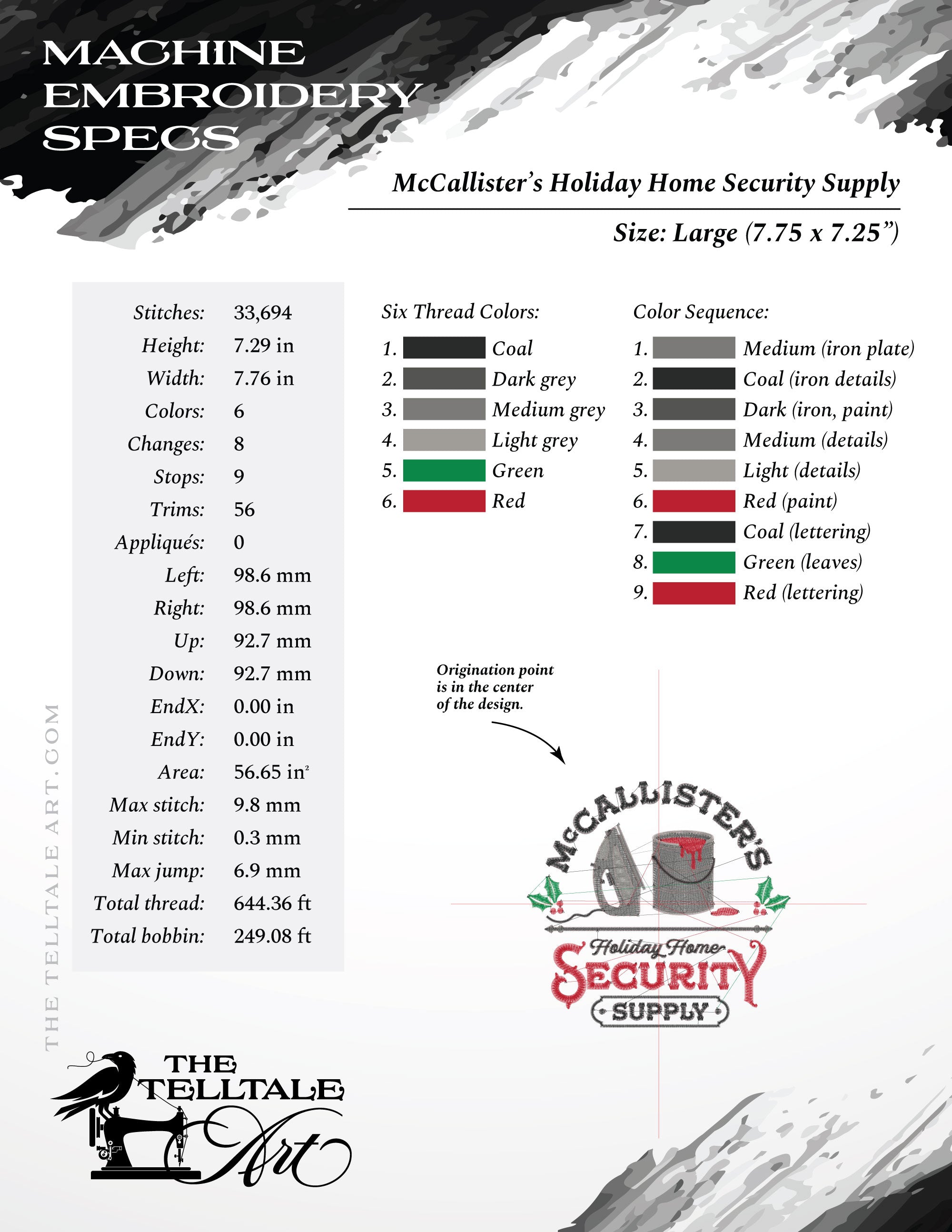 McCallister’s Holiday Home Security Supply – Five Sizes 5 to 10 Inches – Retro Hardware