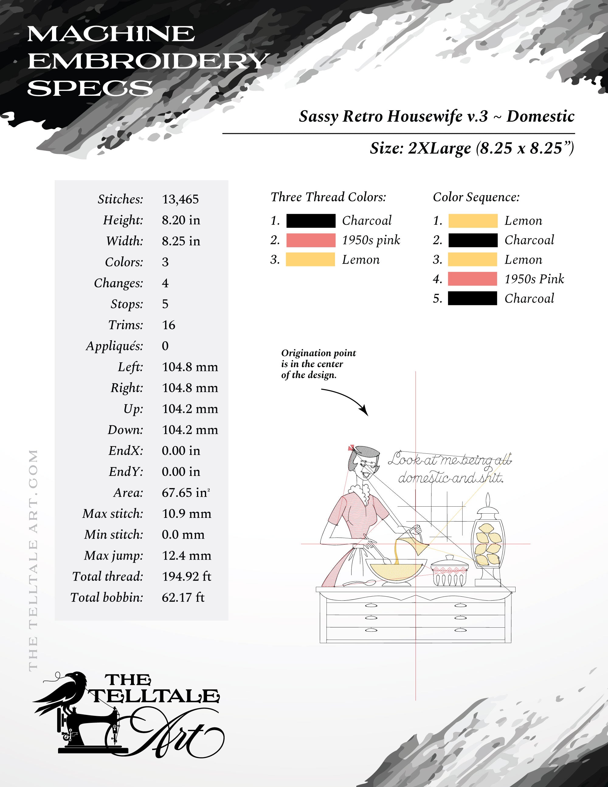 Look at Me Being All Domestic and Sh*t – Five Sizes 5 to 9 Inches – Retro Housewife