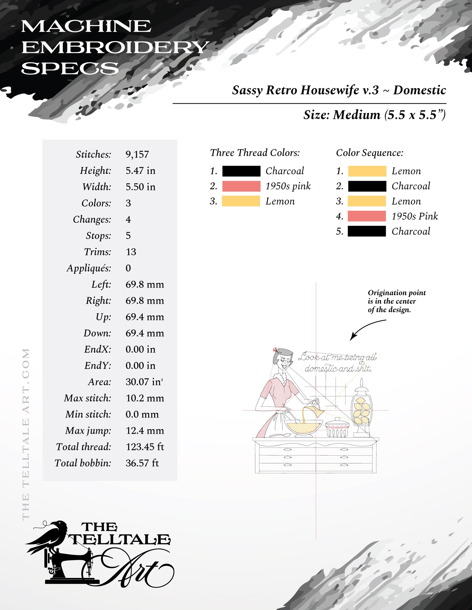 Look at Me Being All Domestic and Sh*t – Five Sizes 5 to 9 Inches – Retro Housewife