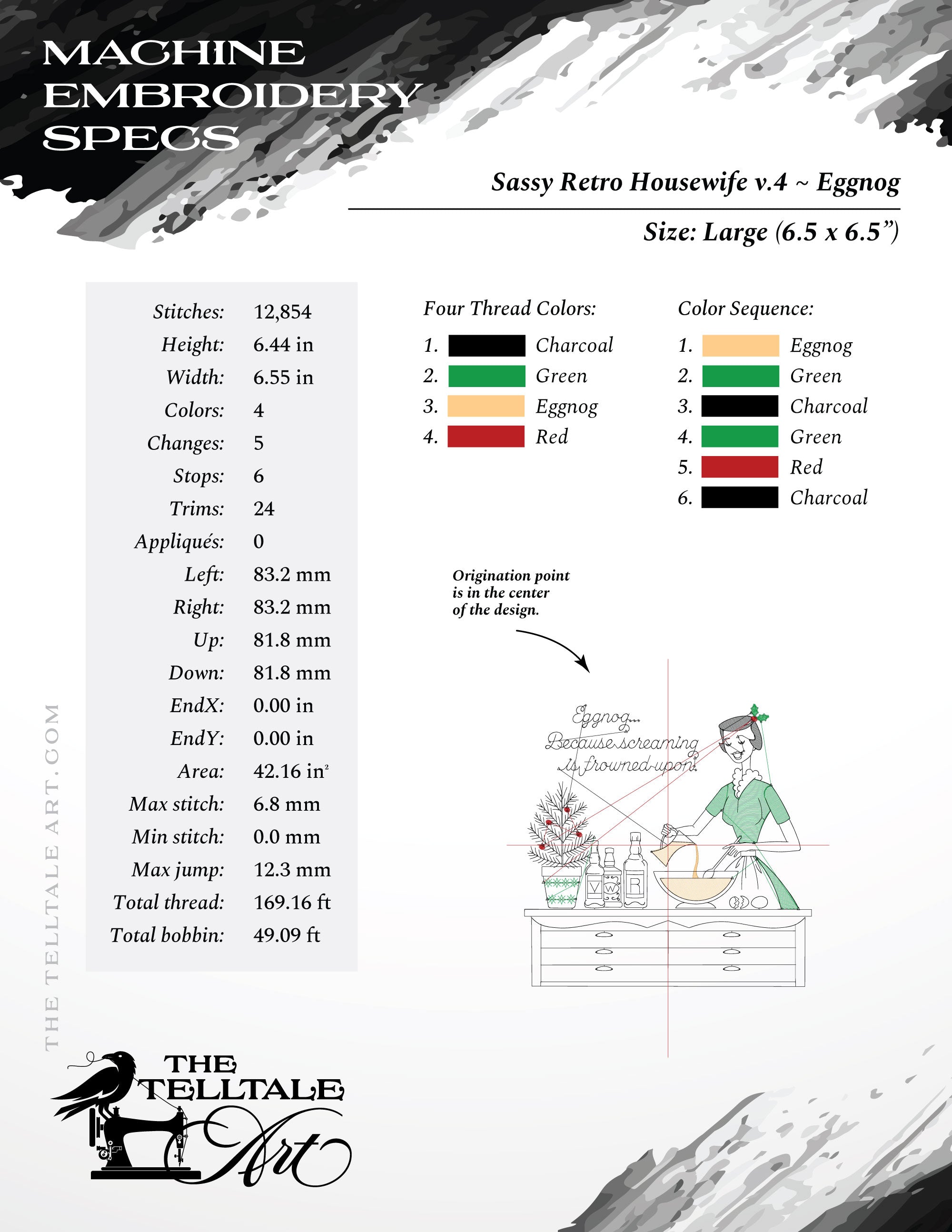 Eggnog… Because Screaming Is Frowned Upon – Five Sizes 5 to 9 Inches