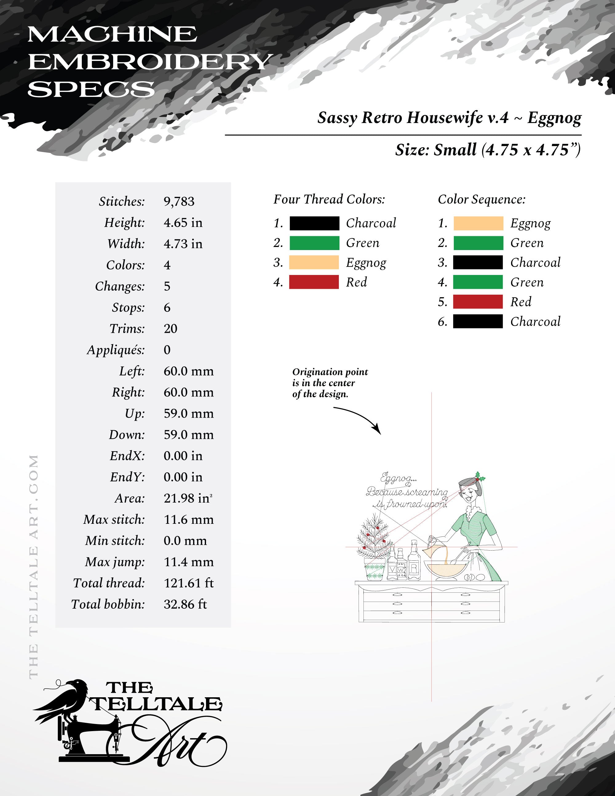 Eggnog… Because Screaming Is Frowned Upon – Five Sizes 5 to 9 Inches
