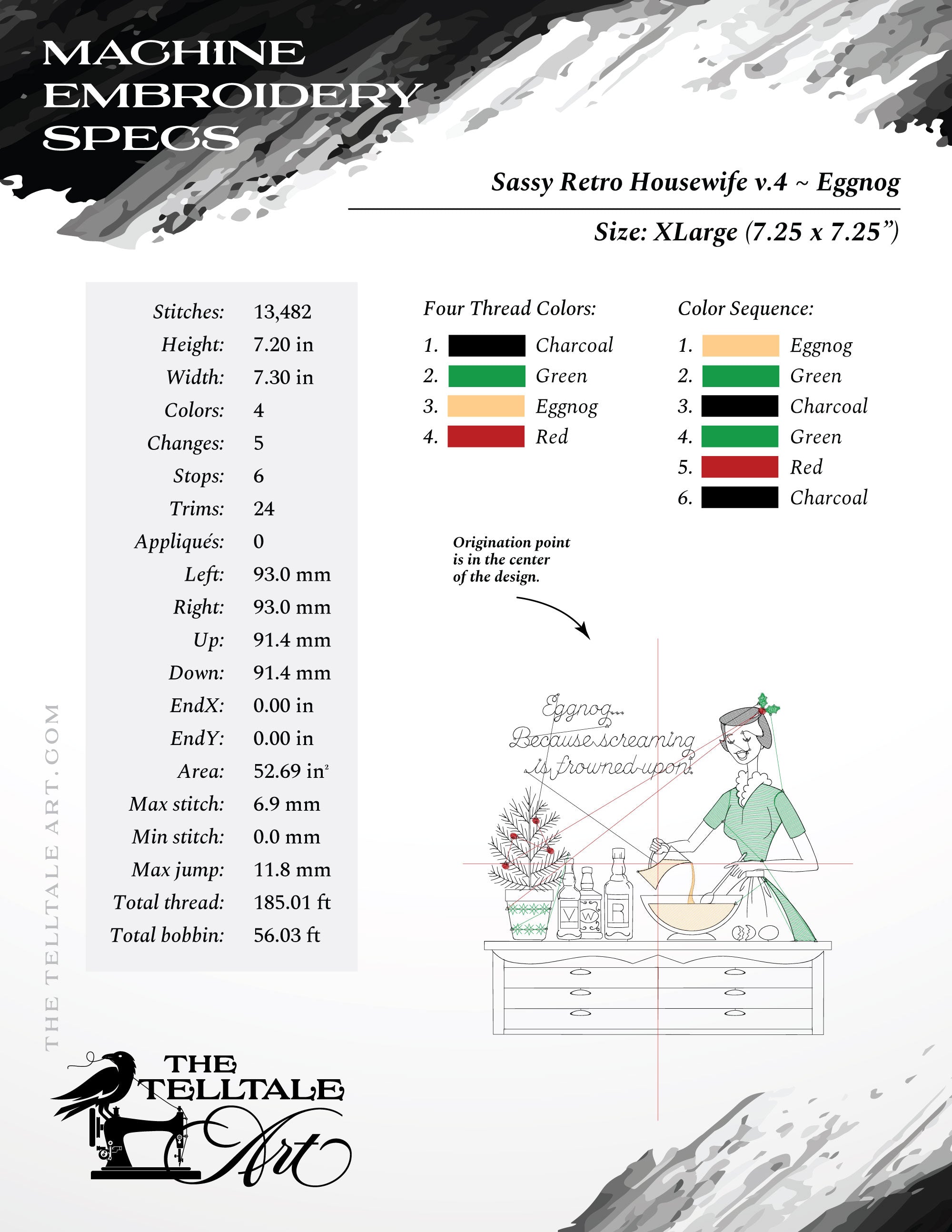 Eggnog… Because Screaming Is Frowned Upon – Five Sizes 5 to 9 Inches