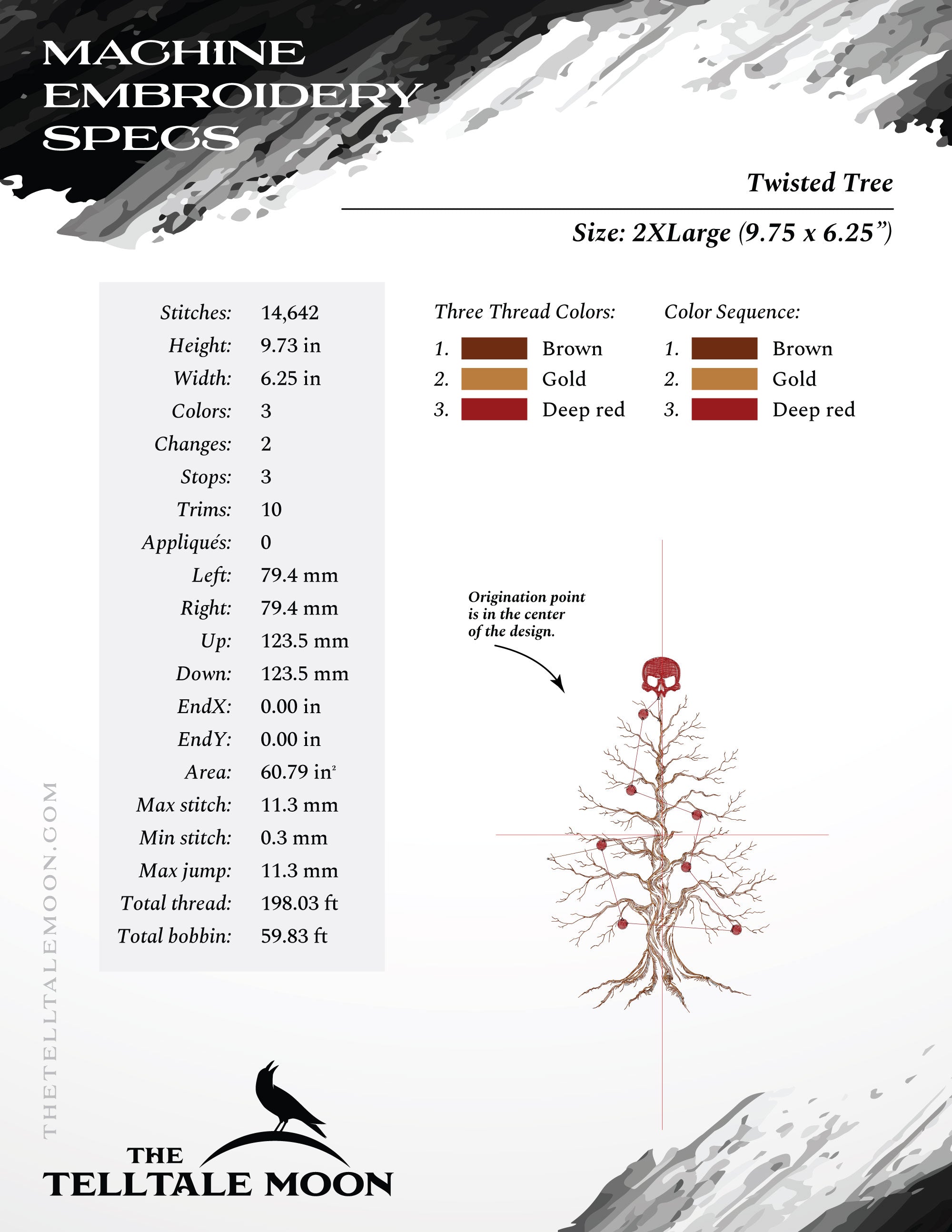 Twisted Trees - Set of Four Themes - Six Sizes 6 to 12 Inches
