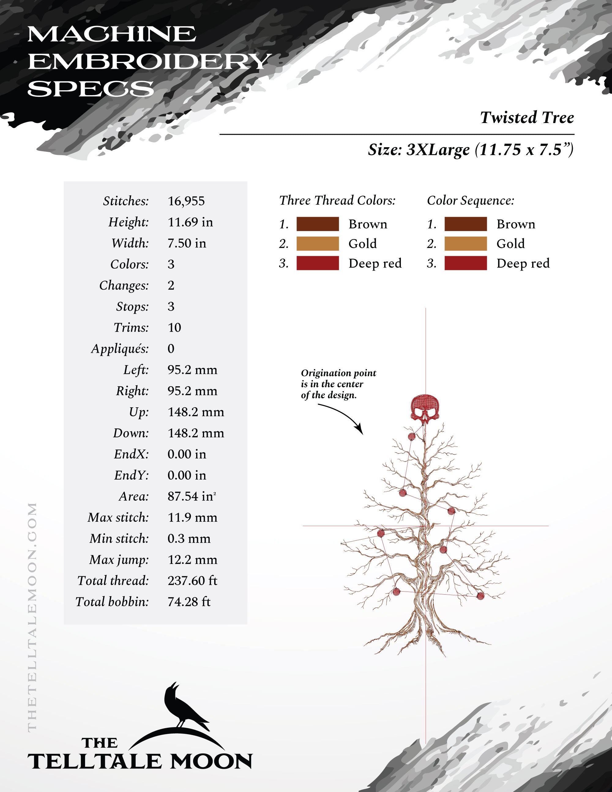 Twisted Trees - Set of Four Themes - Six Sizes 6 to 12 Inches