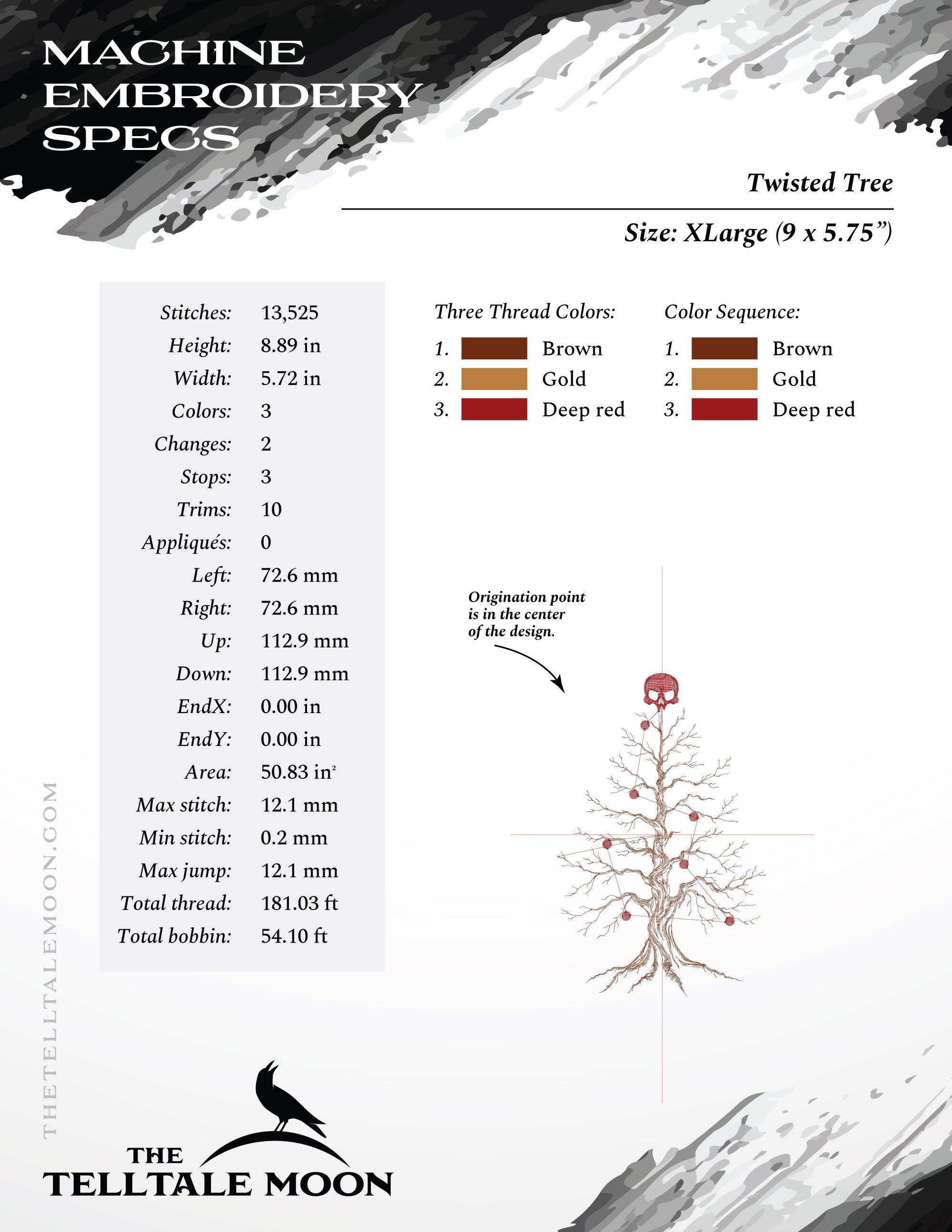 Twisted Trees - Set of Four Themes - Six Sizes 6 to 12 Inches