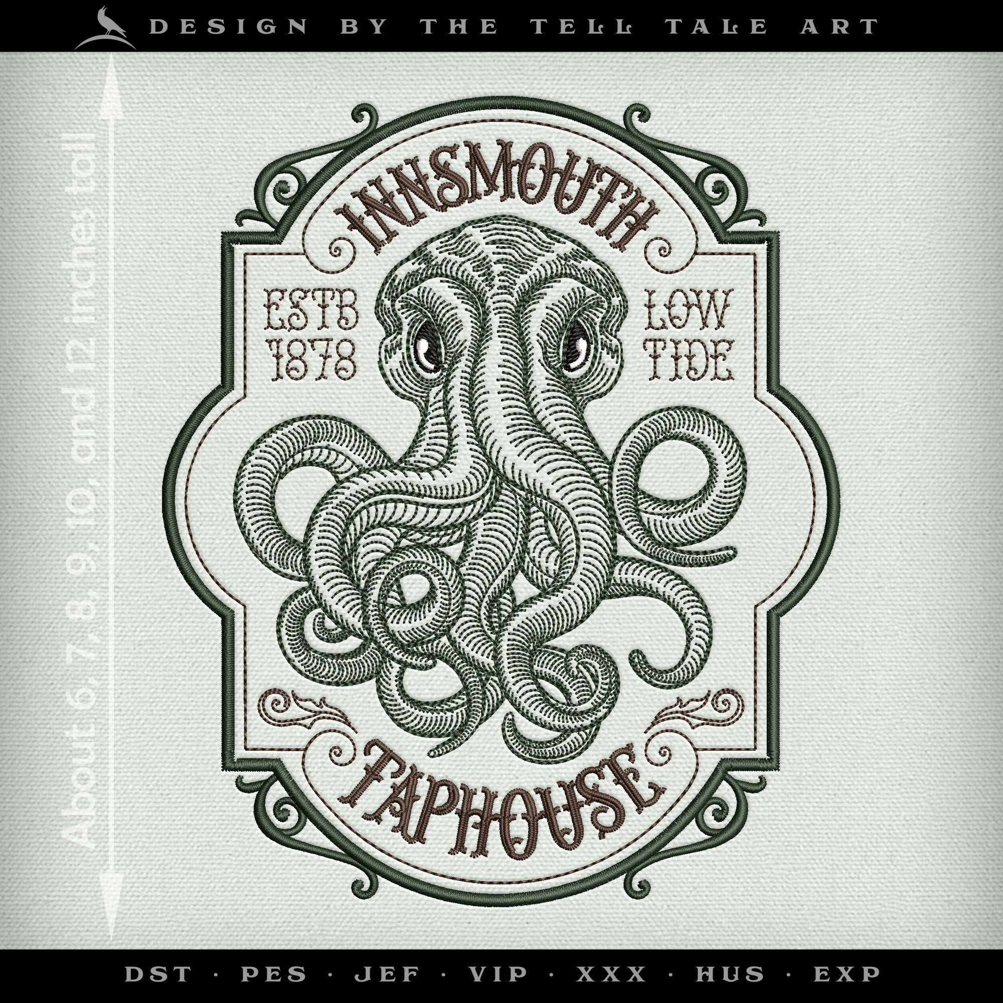 Innsmouth Taphouse / Beard Balm – Six Sizes 6 to 12 Inches – Vintage Cosmic Horror