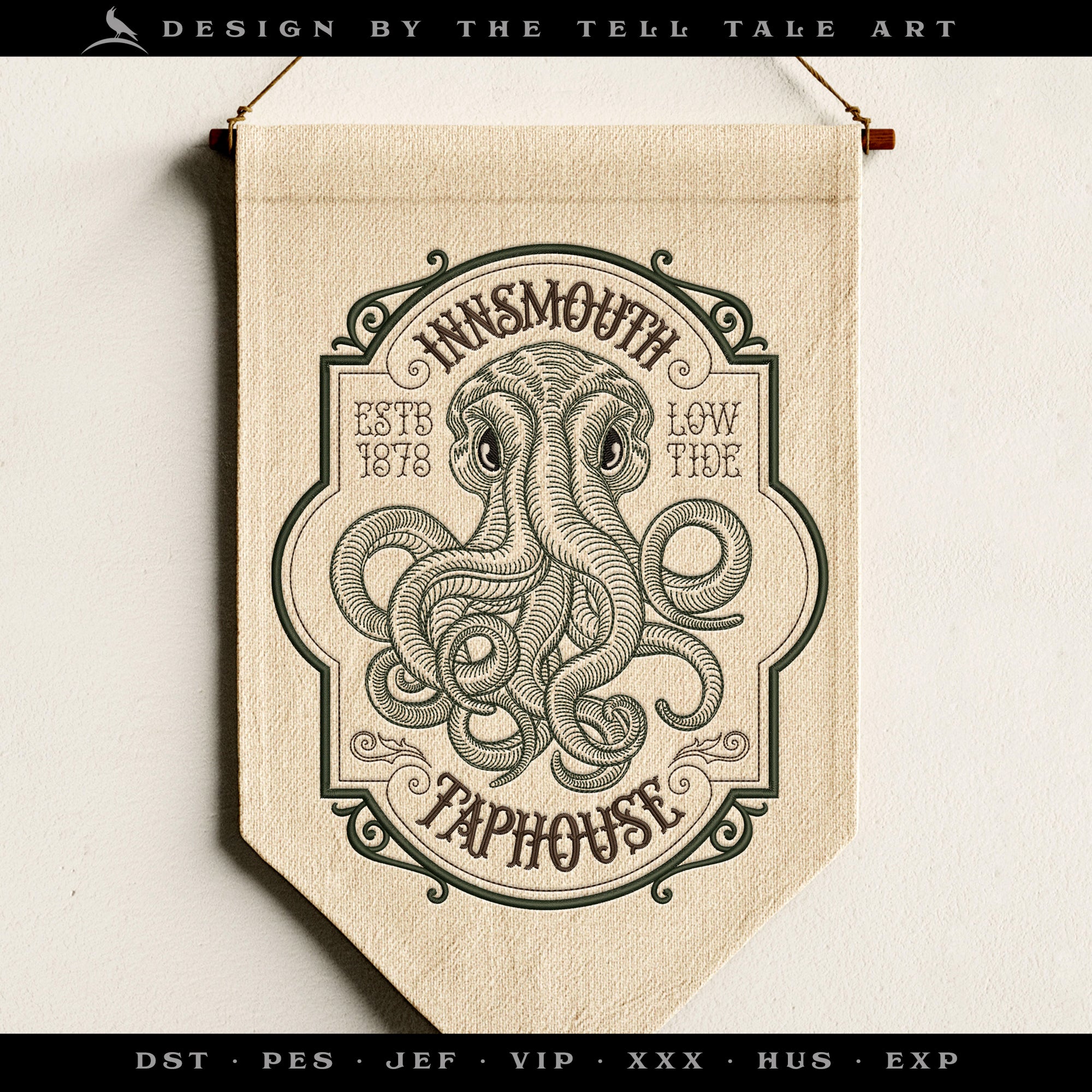 Innsmouth Taphouse / Beard Balm – Six Sizes 6 to 12 Inches – Vintage Cosmic Horror