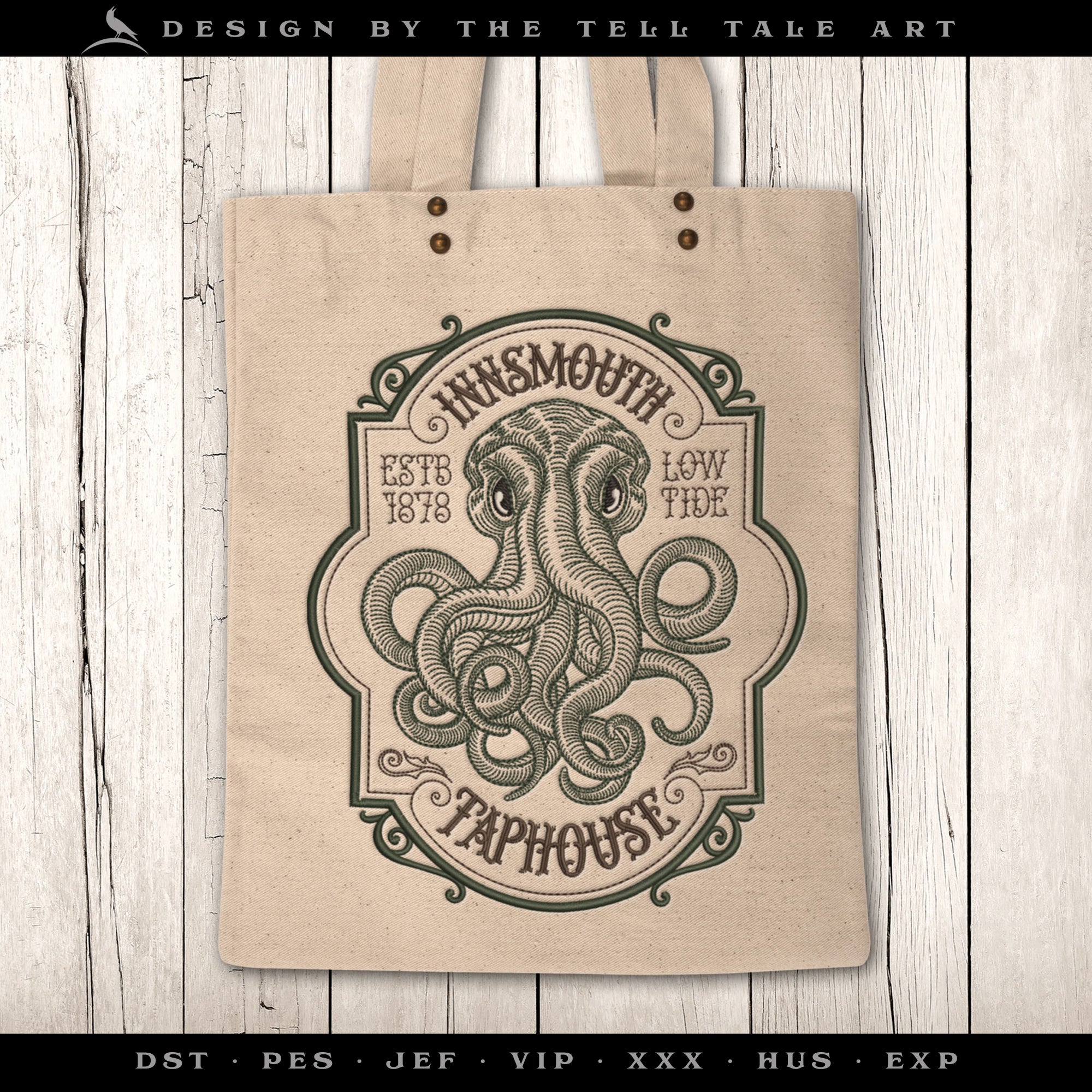 Innsmouth Taphouse / Beard Balm – Six Sizes 6 to 12 Inches – Vintage Cosmic Horror