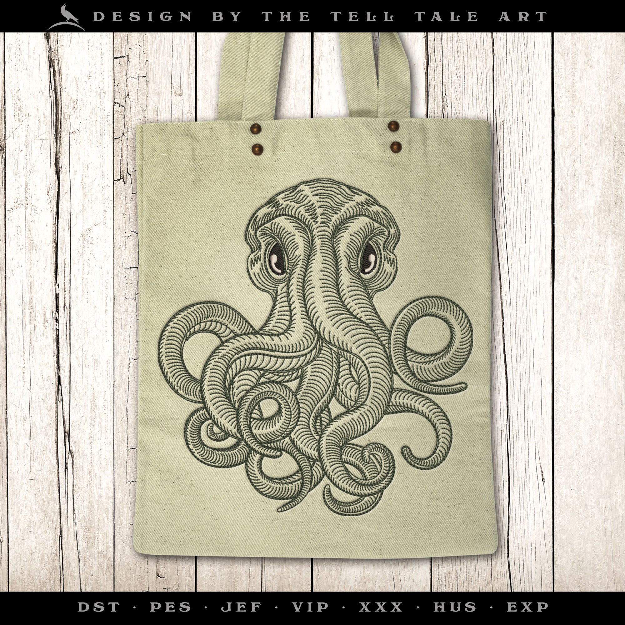 Innsmouth Deep-Sea Creature – Seven Sizes 4 to 12 Inches – Vintage Engraving