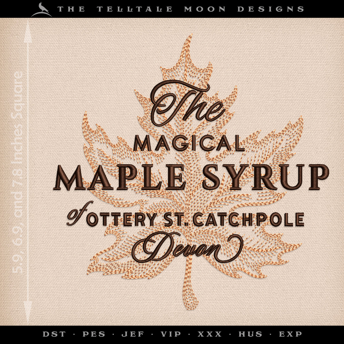 Machine Embroidery: Wizard World Maple Syrup – The Tell Tale Art