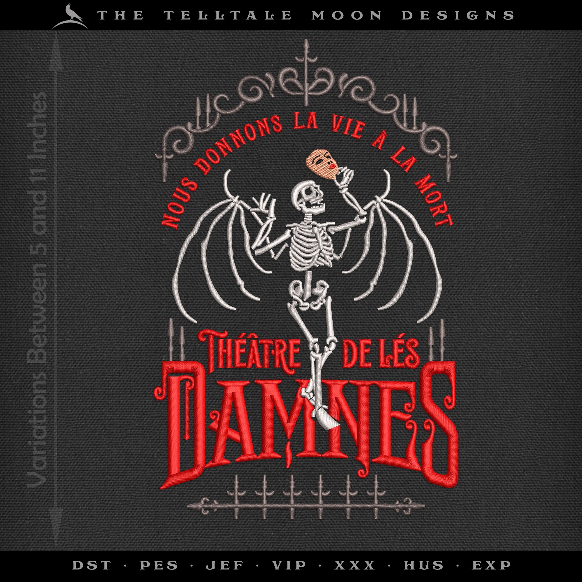 Embroidery: Theater of the Damned - Includes Several Variations Between 5 and 11 Inches Tall