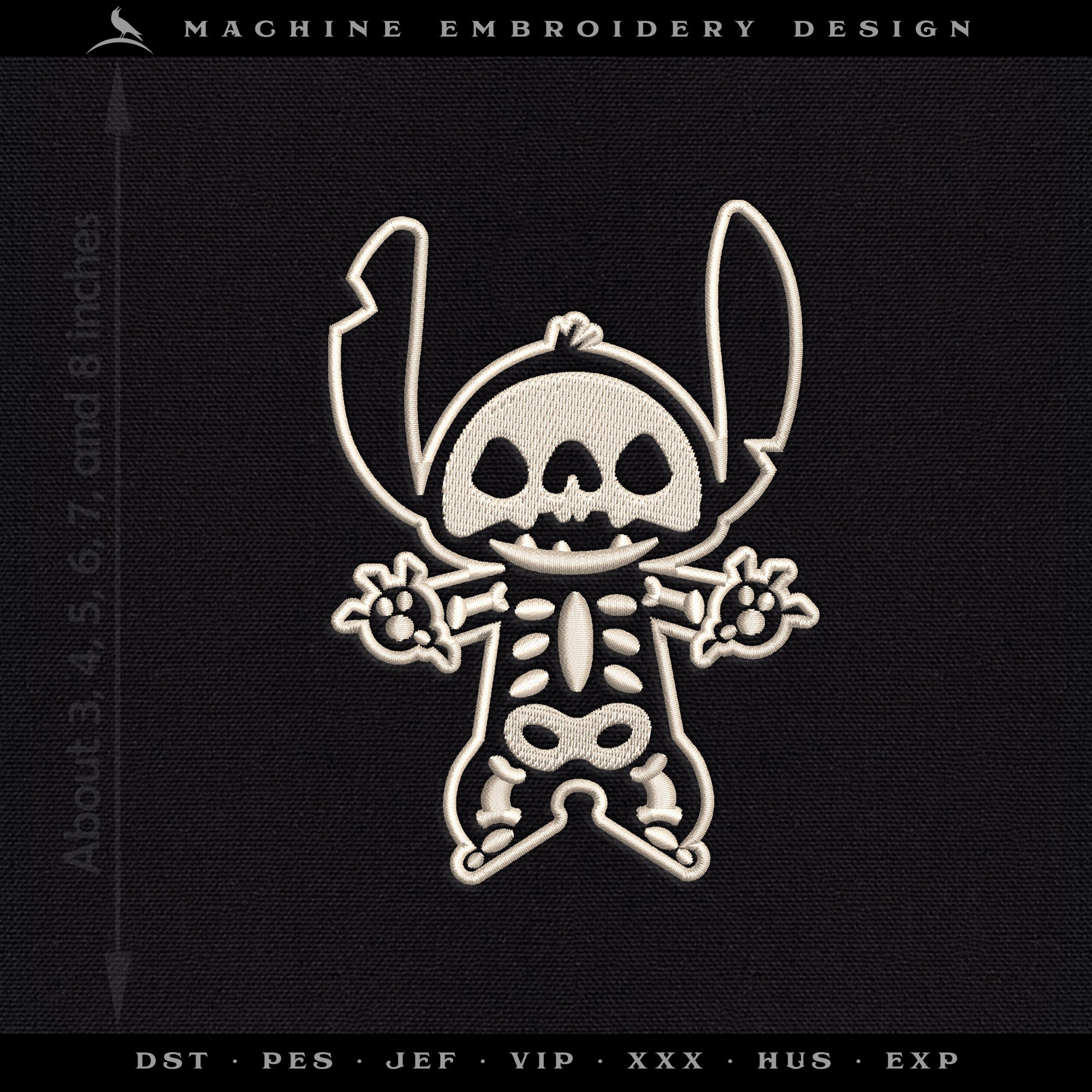 Embroidery: "626 X-Ray" Cute Design Inspired by Magic Kingdom & Stitch (Two Styles)