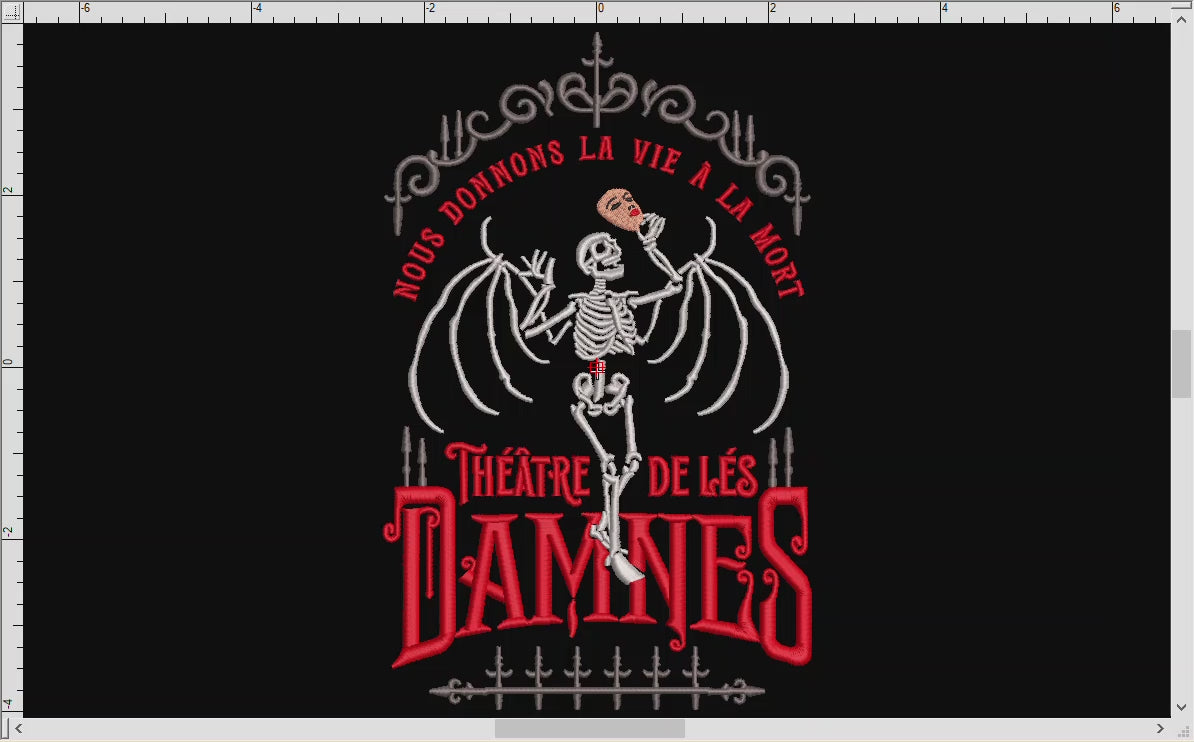 Embroidery: Theater of the Damned - Includes Several Variations Between 5 and 11 Inches Tall