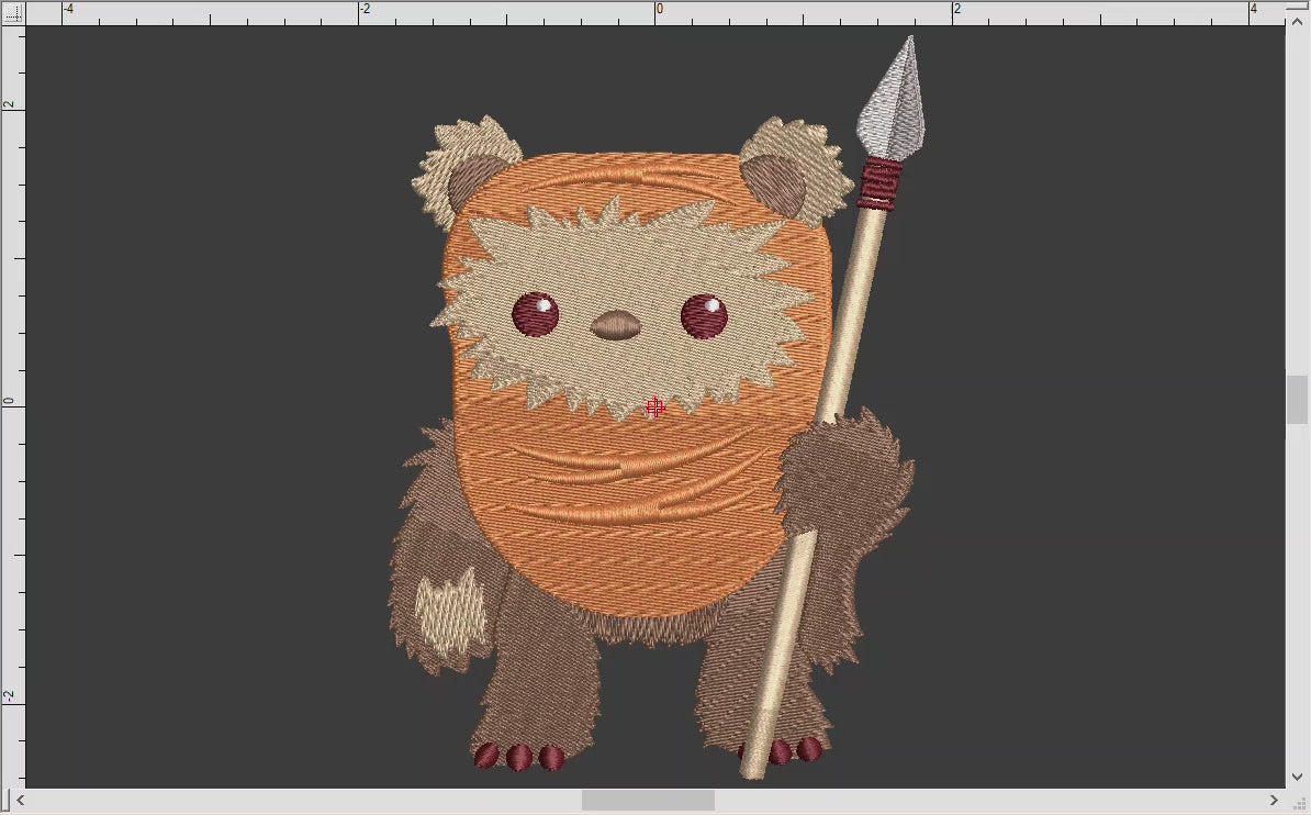 Embroidery: "Weewok" Space Hunter  - 4, 5, and 6 Inches - Seven Thread Colors