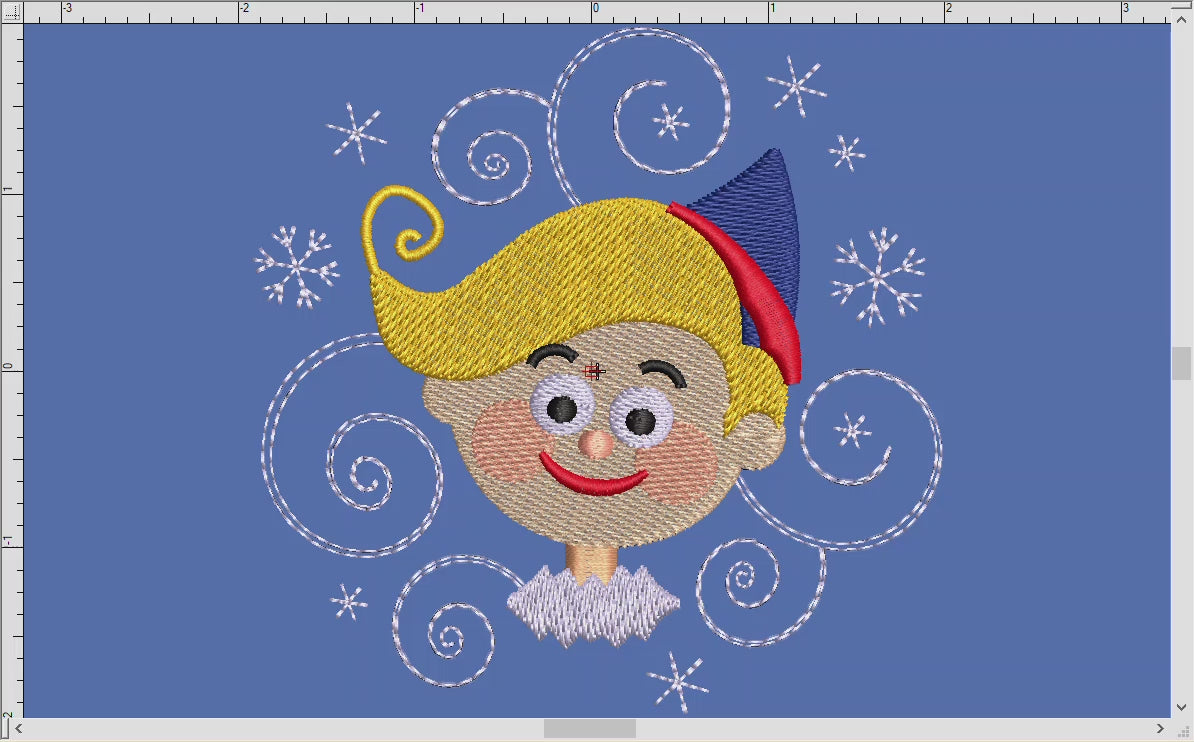 Embroidery Files: Hermey the Elf (4, 4.5, 5, 5.5, and 6 Inches Square)