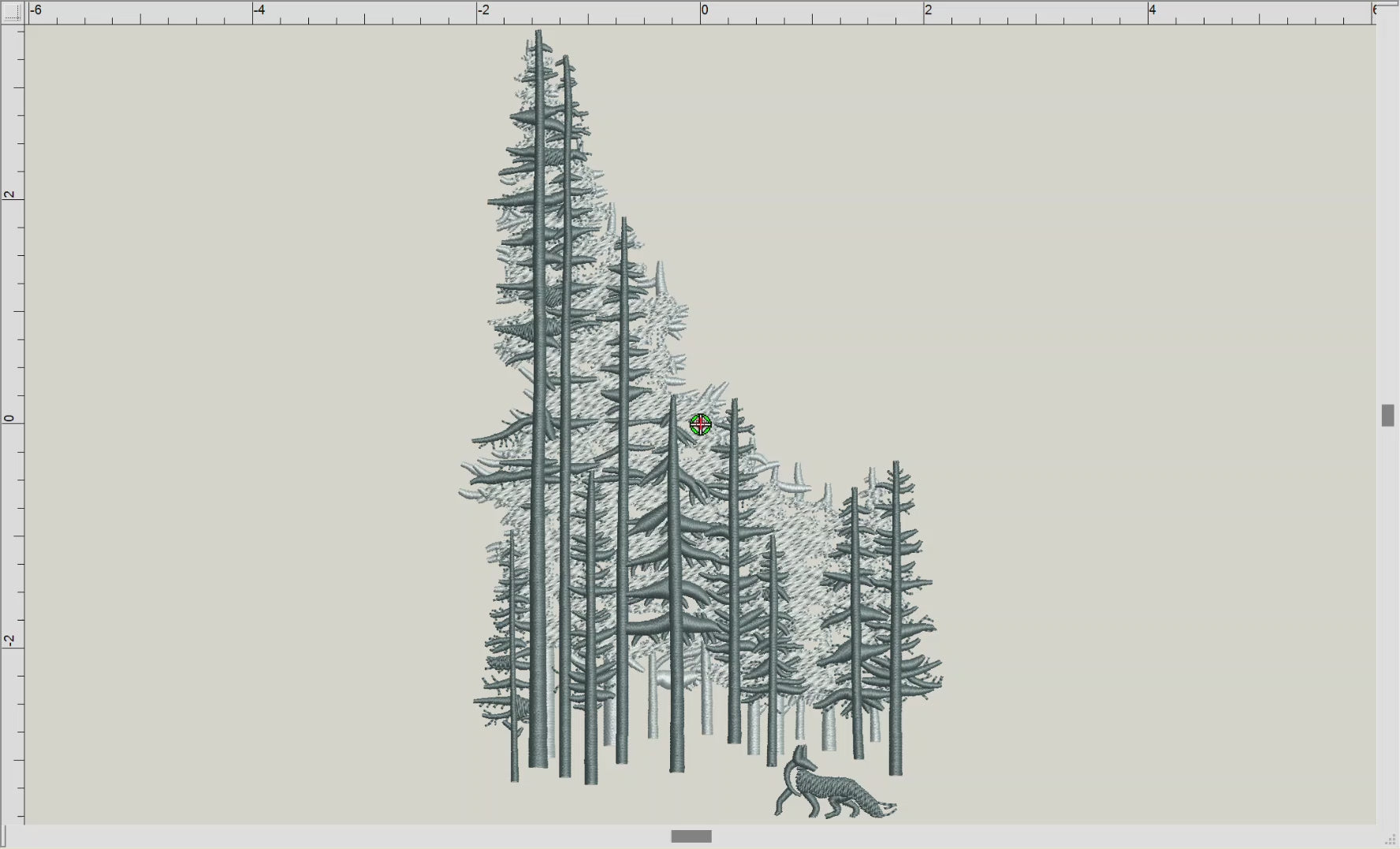 Embroidery: Idaho Trees - Six Sizes Between 6 and 12 Inches Tall - Two Thread Colors