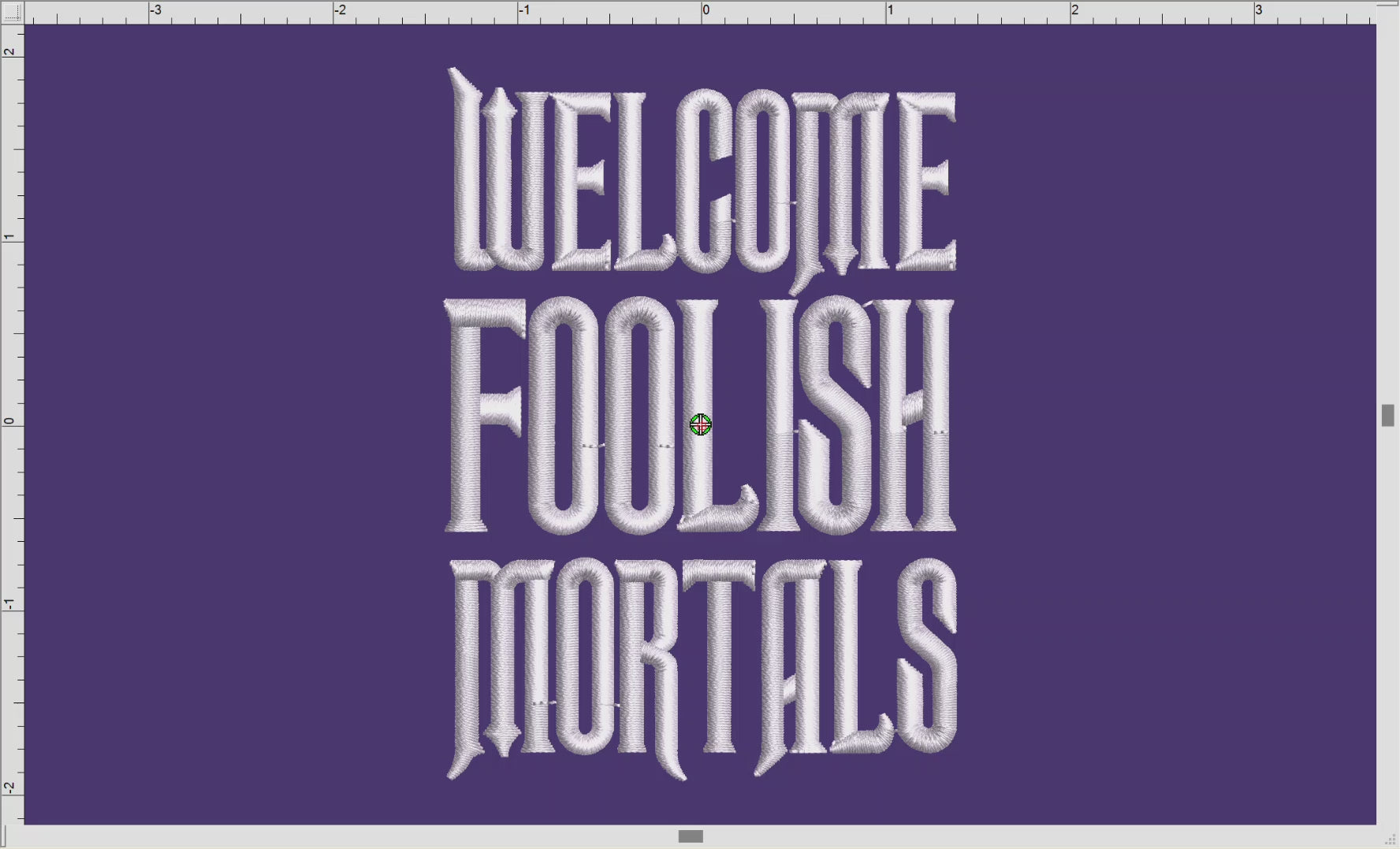 Embroidery: Gothic "Welcome Foolish Mortals" Inspired by Haunted Mansion - Three Sizes