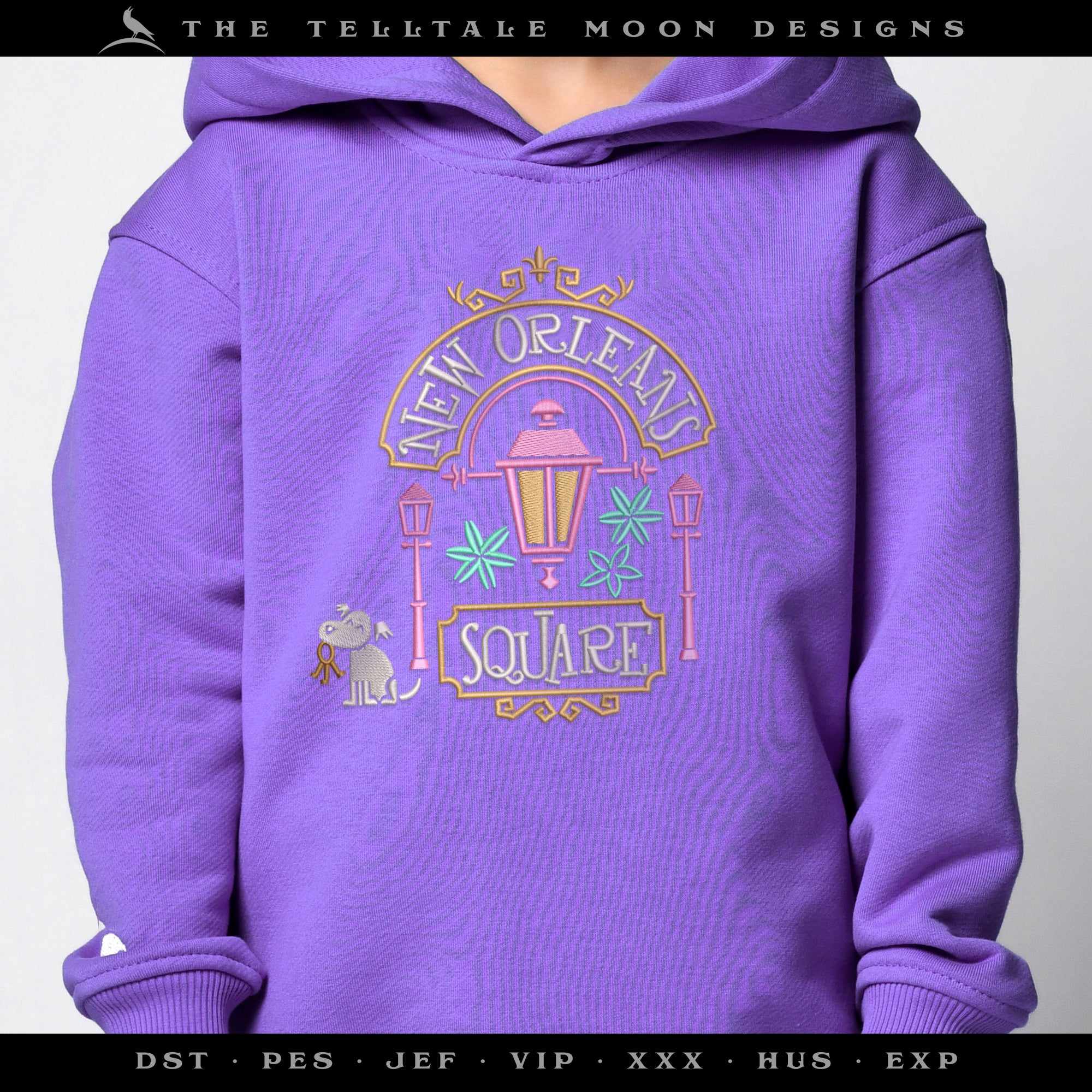 Embroidery: "New Orleans Square" Cute Design Inspired by Magic Kingdom & Pirates of Caribbean - Several Sizes and Formats