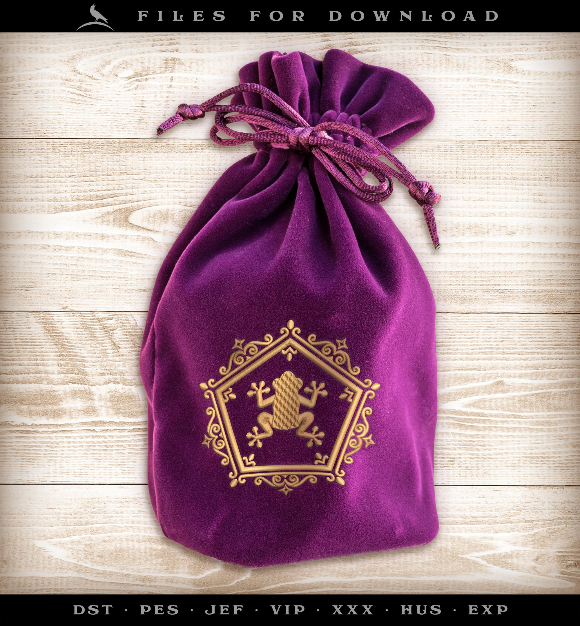 Embroidery Files: Magical Candy Frog Theme - Four sizes between 3.5 and 6 Inches Square