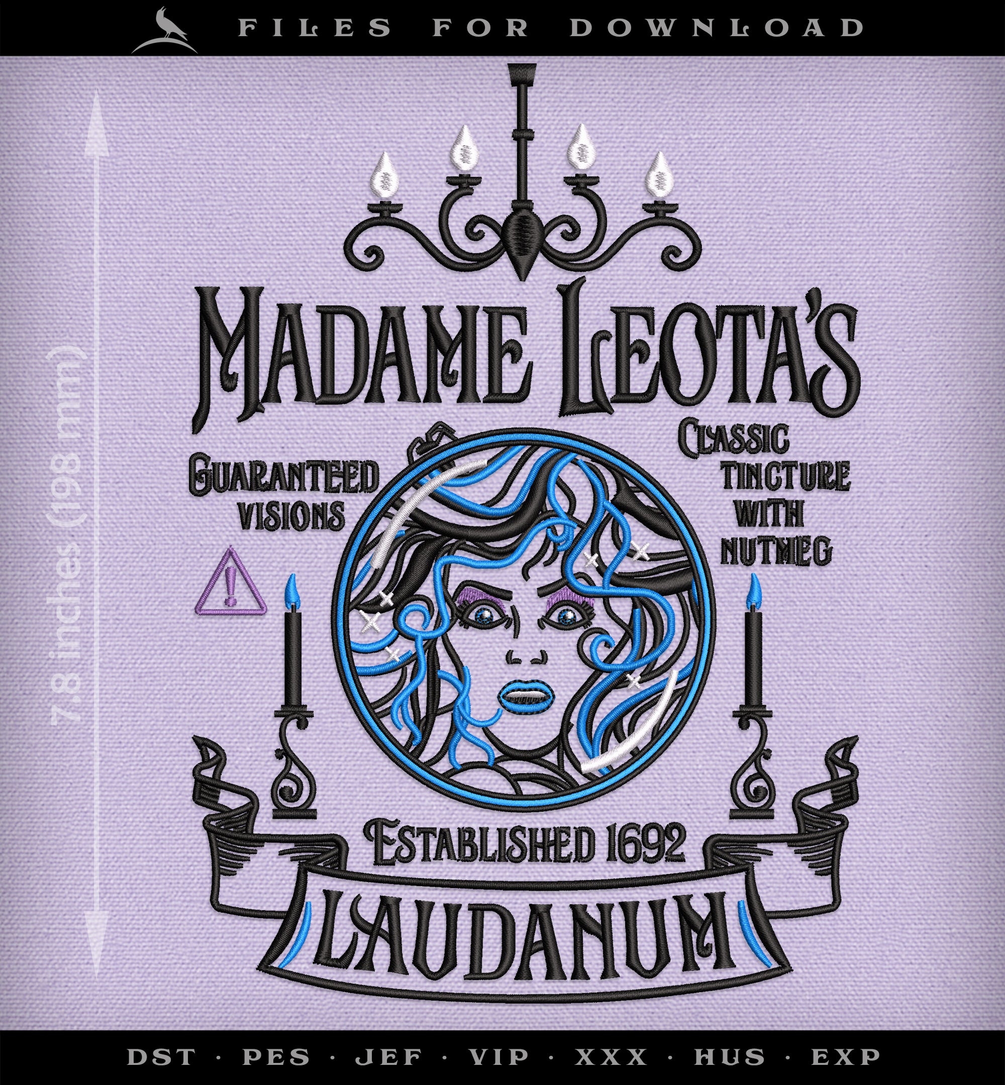 Machine Embroidery: Leota's Laudanum, 6-inch to 12-inch Variations ...
