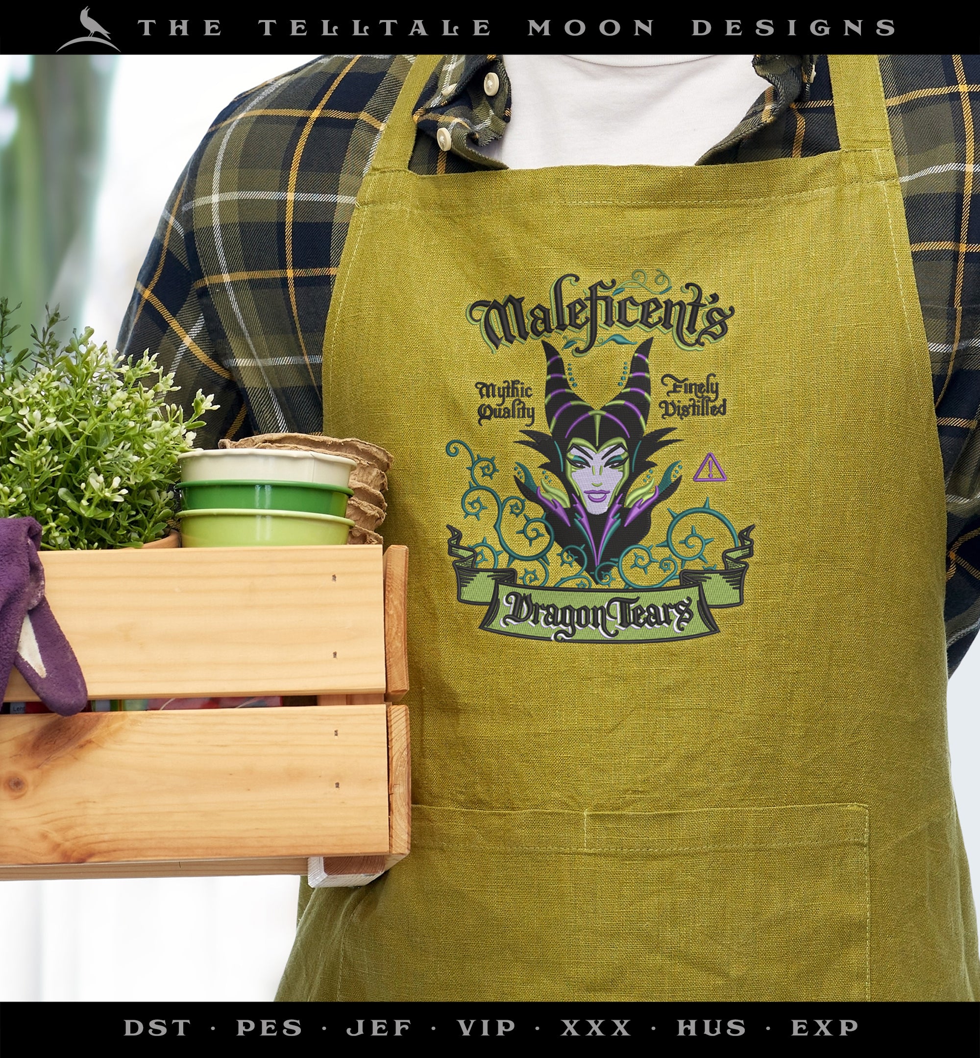 Machine Embroidery Set: Dark Fairy Dragon Tears