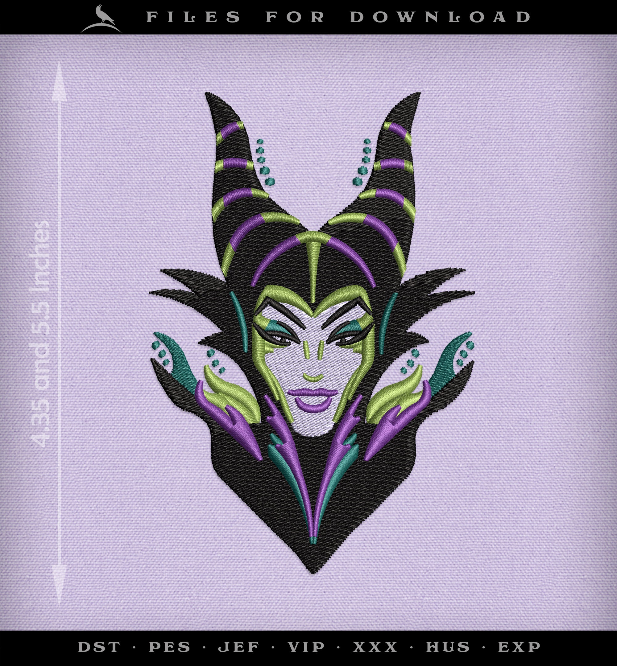 Machine Embroidery Set: Dark Fairy Dragon Tears